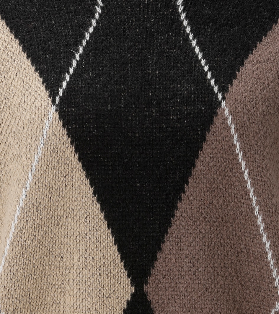 Aniston CASUAL Pull en tricot avec motif losange en grande surface - NOUVELLE COLLECTION