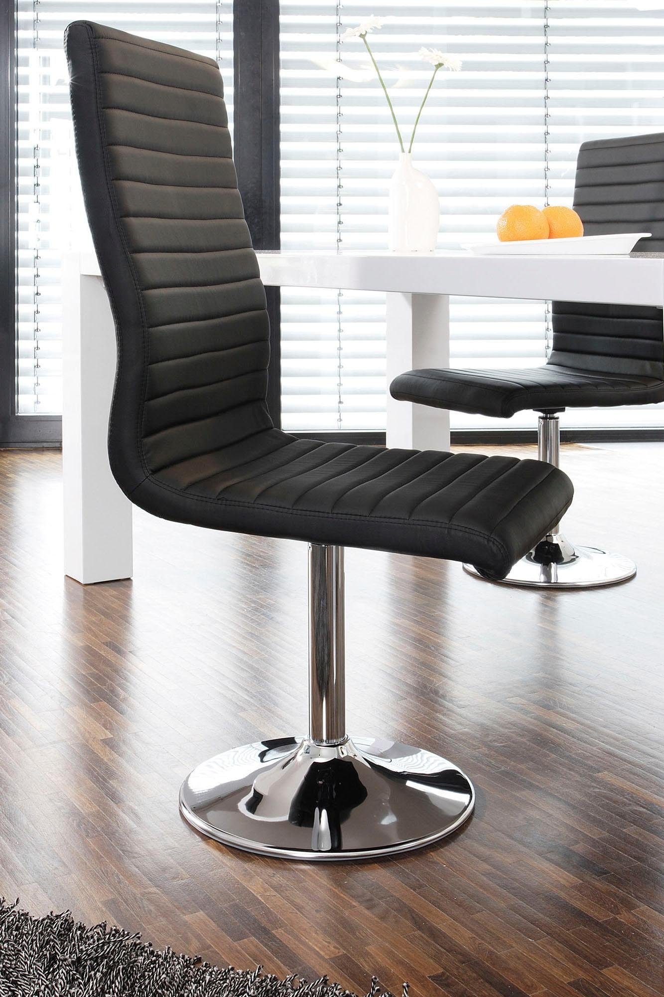 SalesFever Chaise de salle à manger »Komfortabler Armlehnstuhl zum Relaxen« (Set) 4 cuismit Drehfunktion