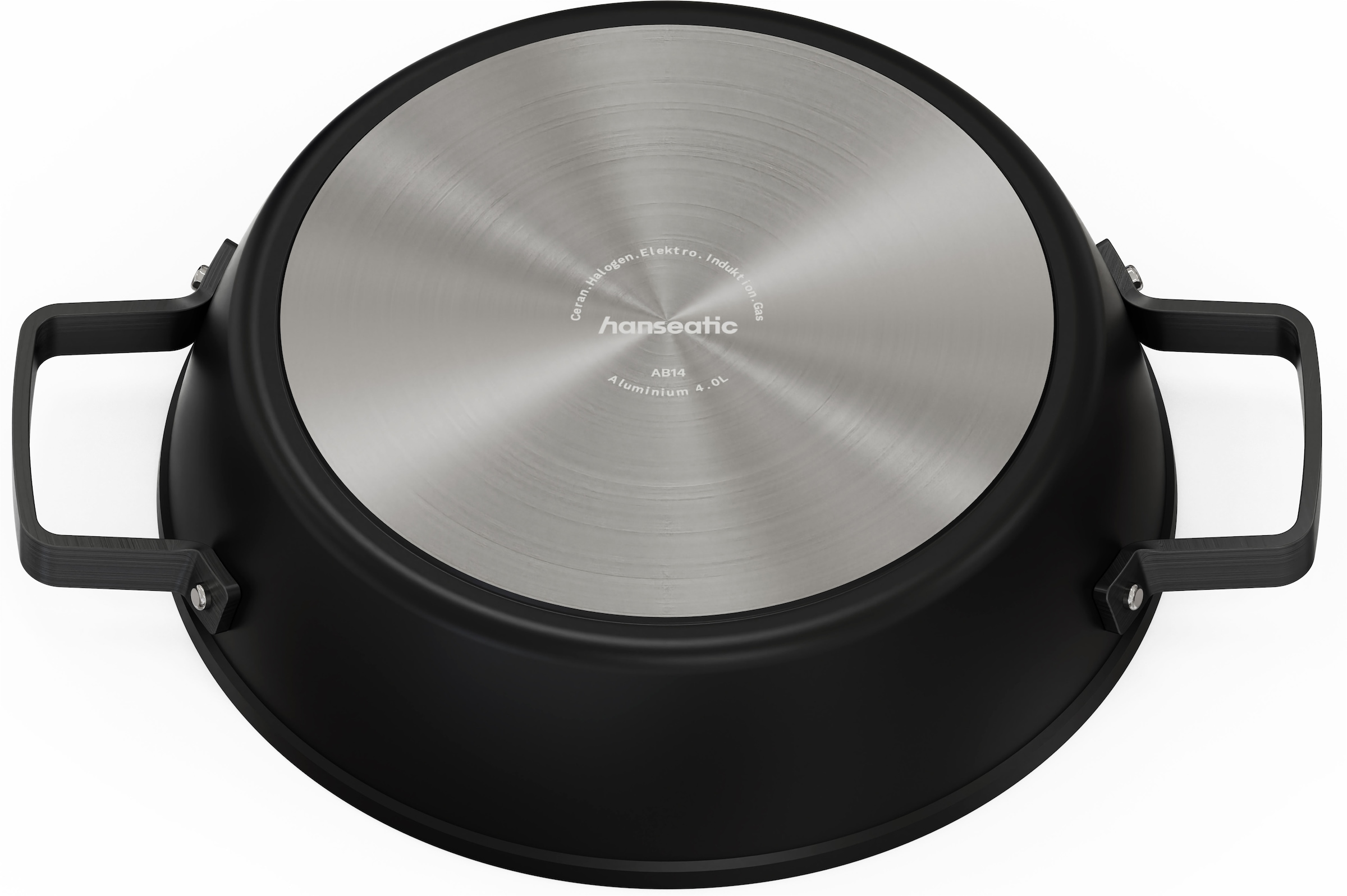 Hanseatic Servierpfanne »ALU PRO« Aluminium 1x Pfanne 28 cm mit Deckel, 1 tlg. Profi Pfanne mit Antihaftbeschichtung, für alle Herdarten, Induktion
