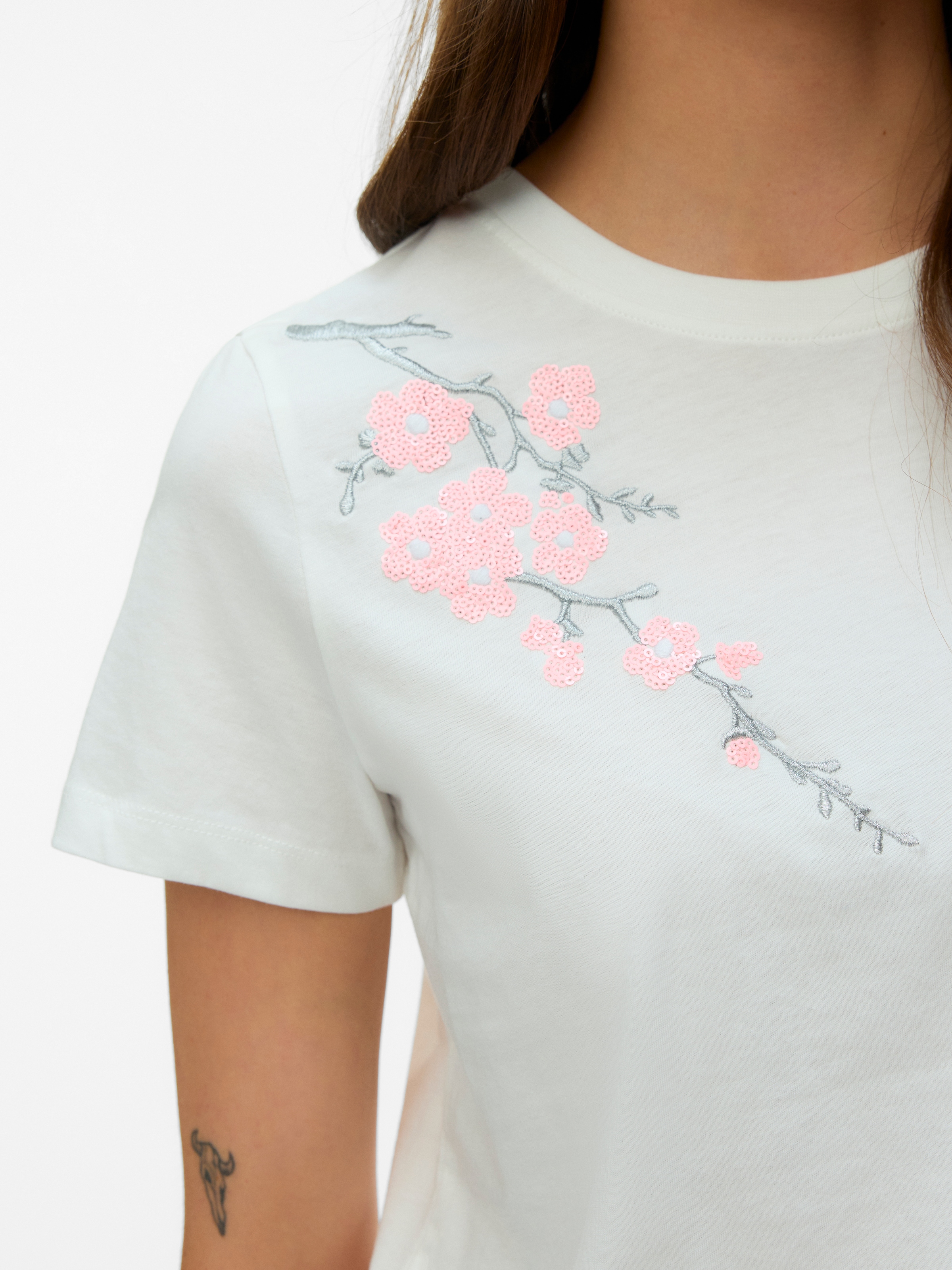 Vero Moda T-shirt à manches courtes »VMGLOW SS TOP BOX JRS« Coton