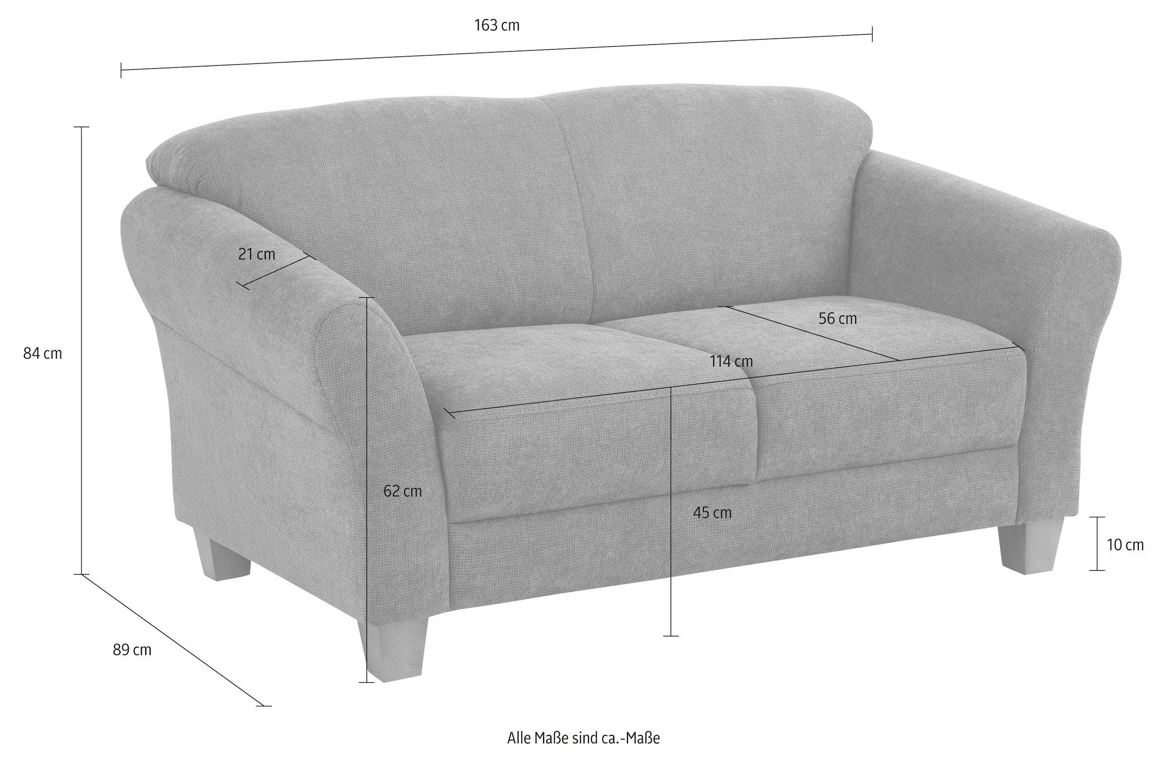 Home affaire 2-Sitzer »Gotland« in drei Bezugsqualitäten