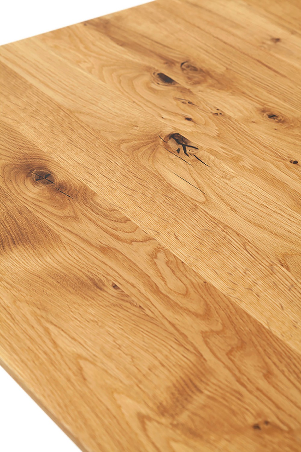 MCA furniture Table de salle à manger »Morena Säulentisch Komfort Tisch« Synchronauszug,ausziehbar,Wildeiche,massiv,geölt,XXL