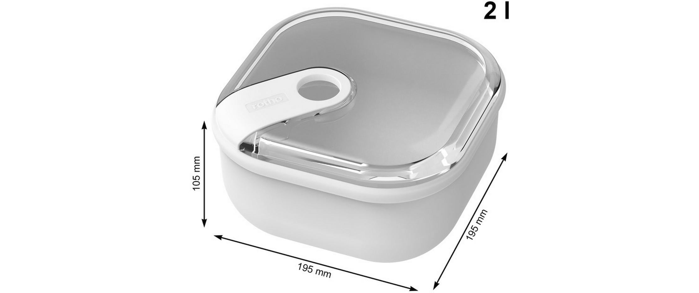ROTHO Boîte à lunch »Ela 0.425 l, 1 l, 2 l, Mistletoe« Set, 3 cuis tlg.