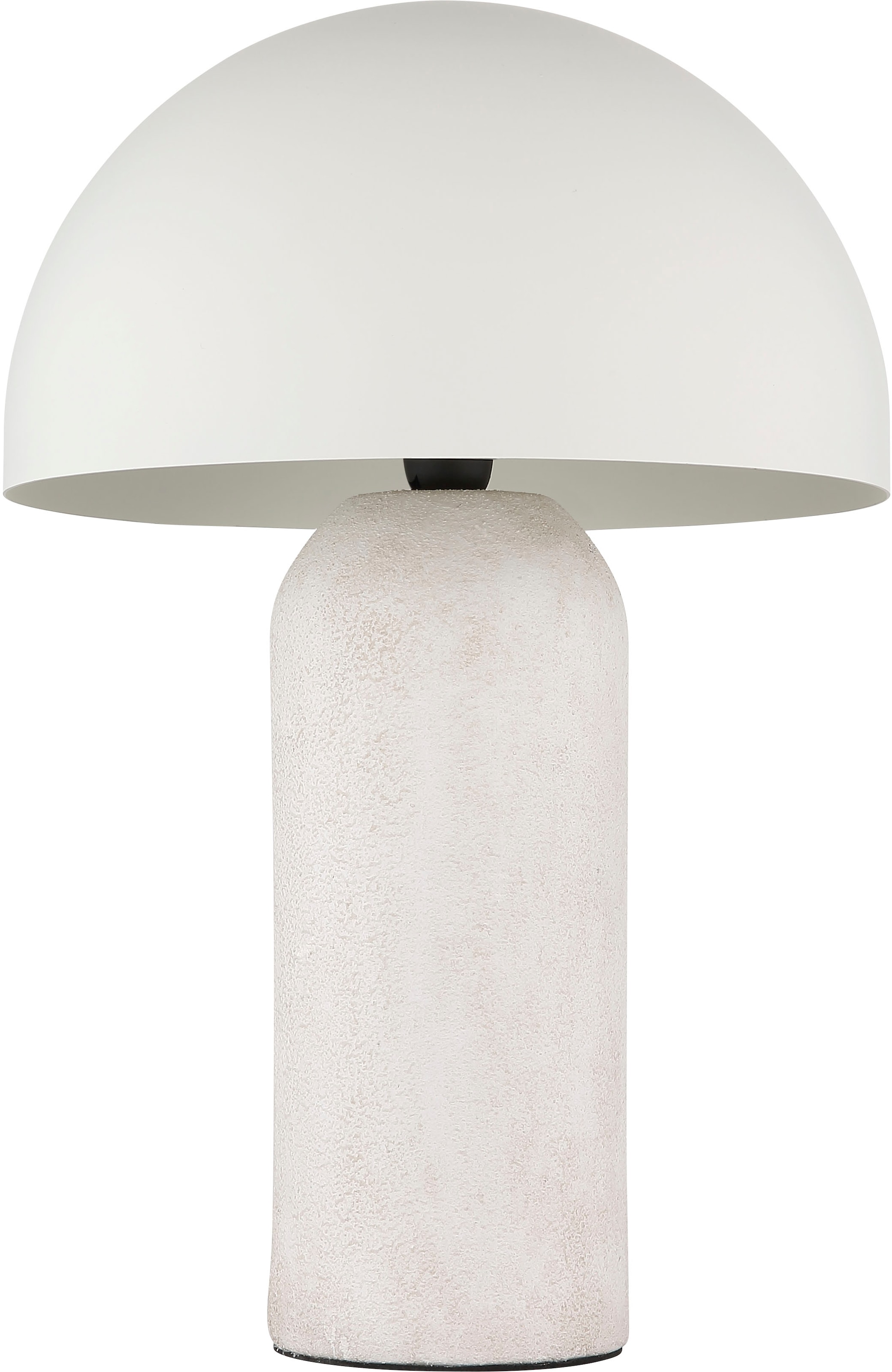 homsy by Ana Johnson Tischleuchte »LUMEVA Pilz Lampe« E14 warmweiss - kaltweiss Keramik, Pilzleuchte, Höhe 38cm, beige, Metall, E14 Fassung