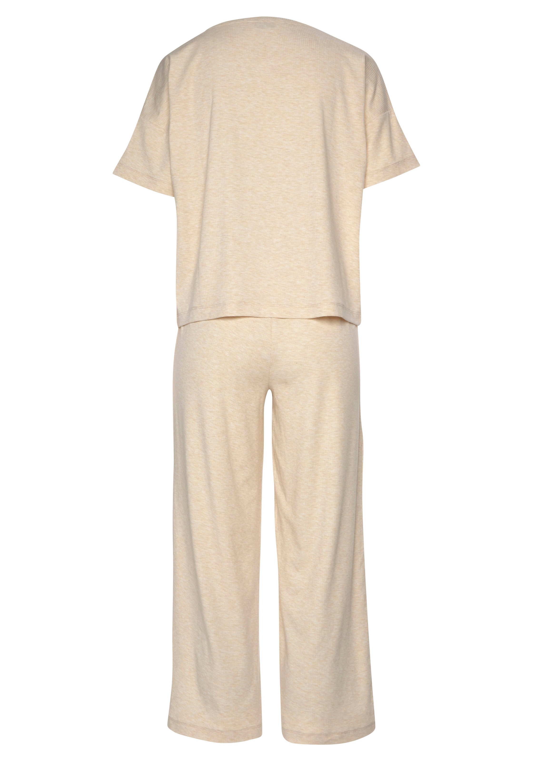 Vivance Dreams Pyjama 2 pièces in weicher Ripp-Qualität