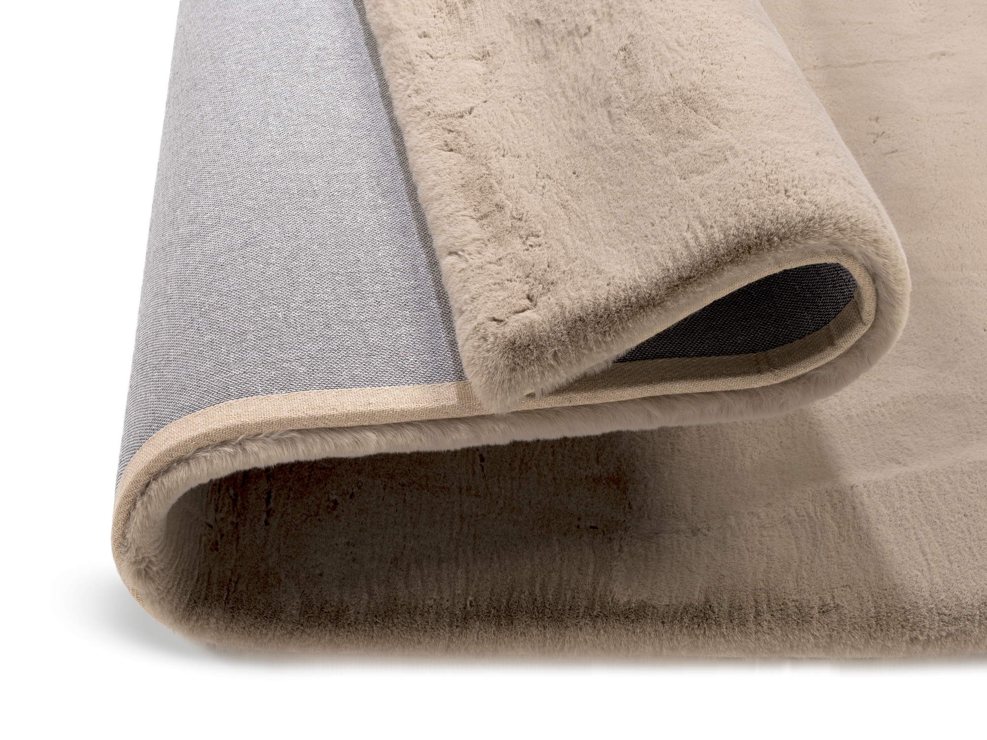 OCI DIE TEPPICHMARKE Hochflor-Teppich »ALISSA« rechteckig 38 mm Höhe Kuschelig weicher Flor, Kaninchen Fell Haptik, getuftet