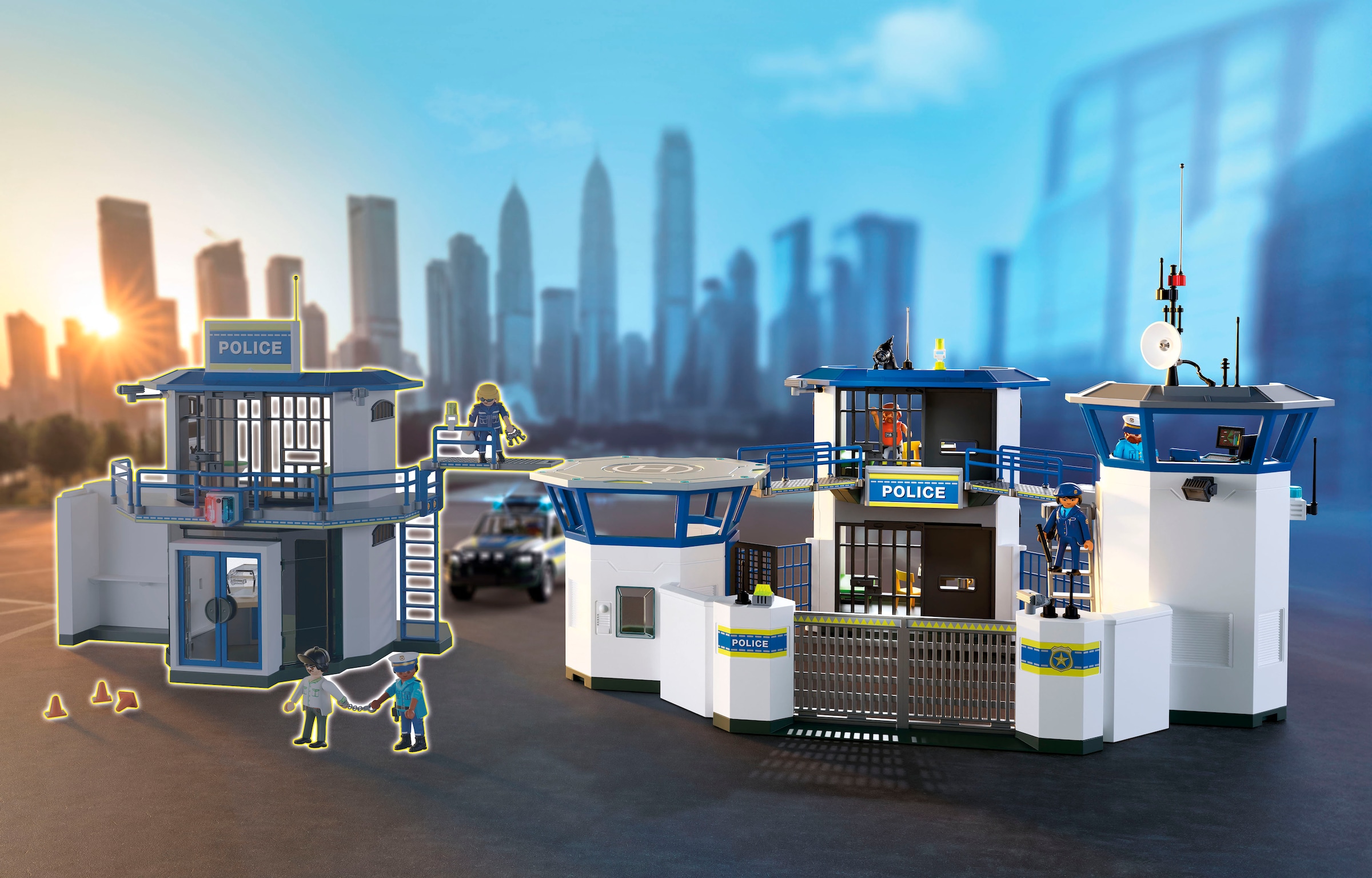 Playmobil® Konstruktions-Spielset »Polizei-Kommandozentrale (71873), Action Heroes« Made in Europe