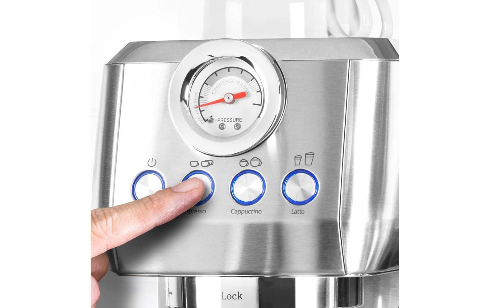 Gastroback Machine à espresso »42722 DESIGN ESPRESSO PICCOLO PRO M« mit integriertem, automatischem Milchaufschäumer