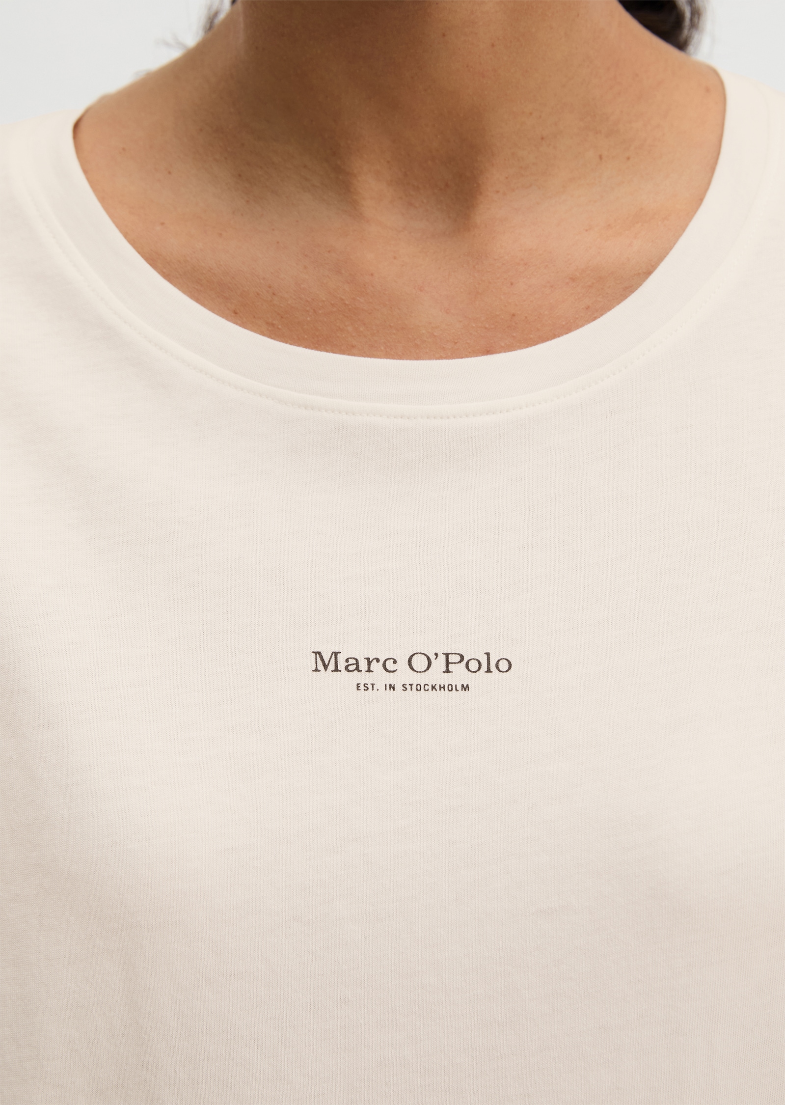 Marc O'Polo Haut de pyjama »Mix N Match Cotton Top LS« mit Rundhalsausschnitt und langen Ärmeln