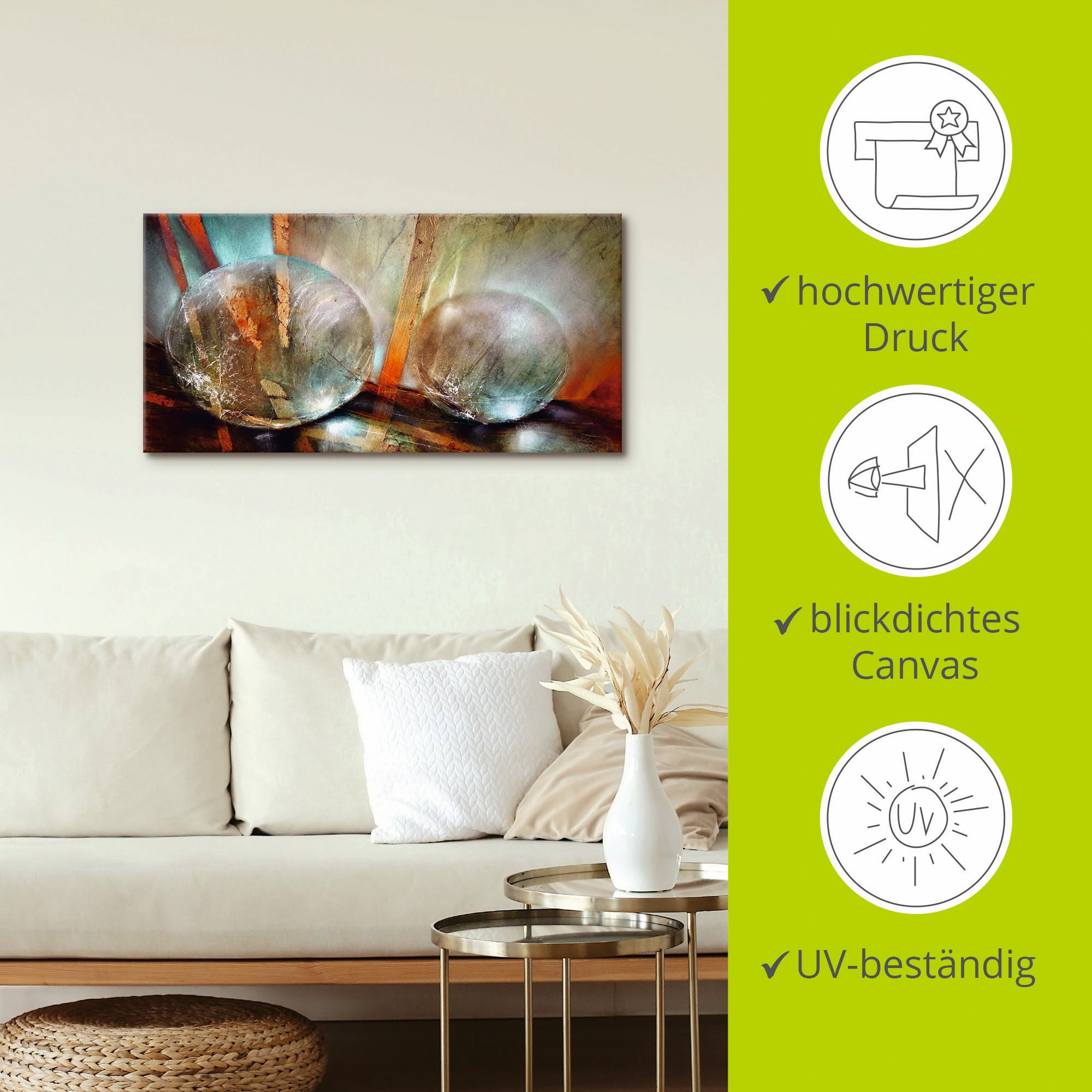 Artland Tableau sur toile »Lichtfänger« 1 cuis tlg. auf Holzrahmen gespannt