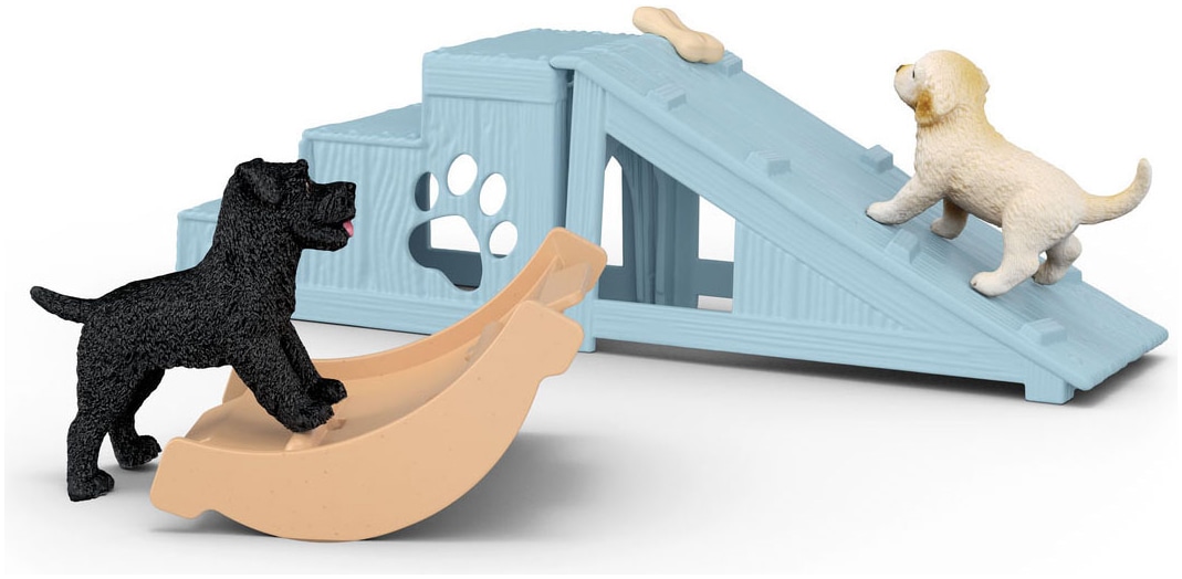 Schleich® Monde de jeu »FARM WORLD, Abenteuerzeit für Welpen (42763)«