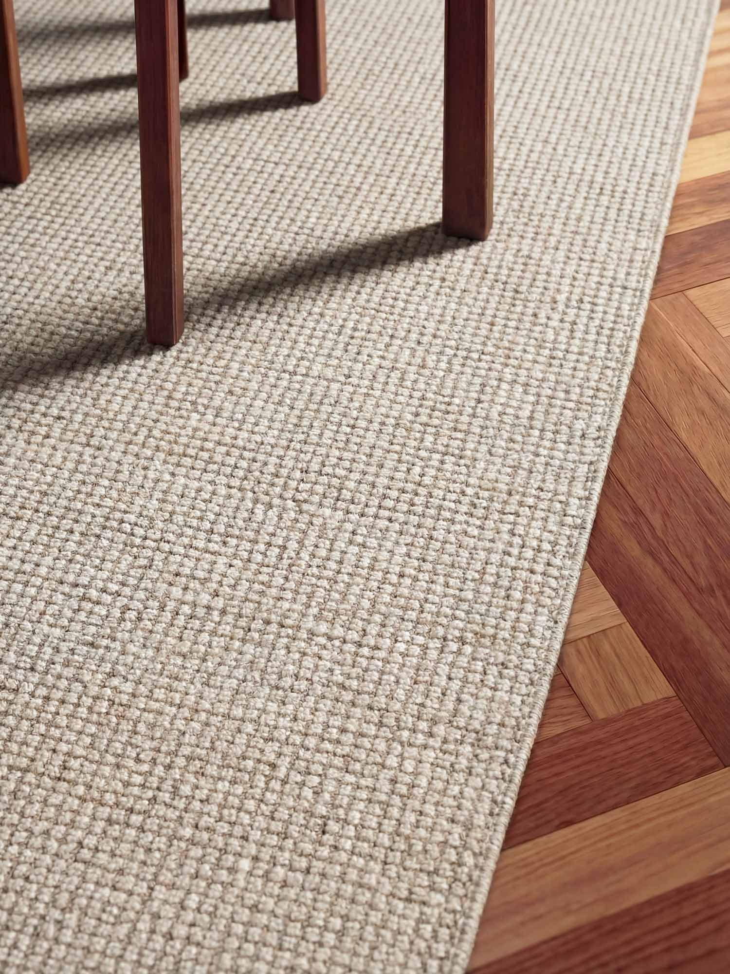 Ted Baker Tapis en laine »Croom , auch in rund« Rectangulaire 10 mm Höhe Wolle, Natur, Handgewebt, Wohnzimmer, Schlafzimmer, Modern, Skandi