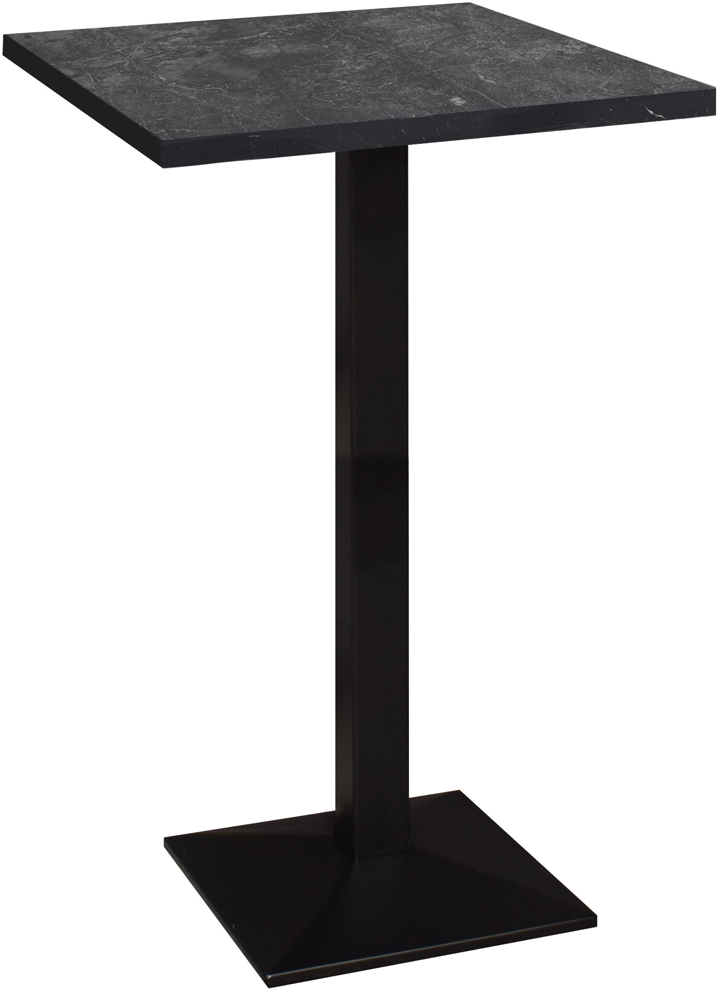 Mäusbacher Table de bistrot »Big Bistro Metall« Structure de colonne carrée, plateau rectangulaire LHP 70x105x70 cm