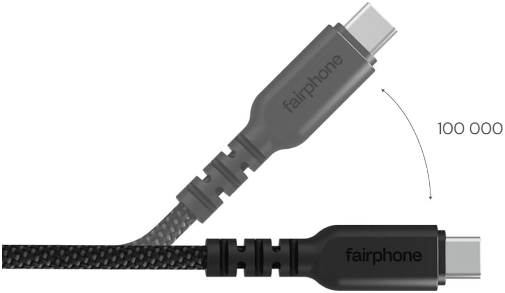 Fairphone Câble pour smartphone »USB-C 3.2 Long Life Lade- und Datenkabel (20 Gb/s) 1 m« 100 cm