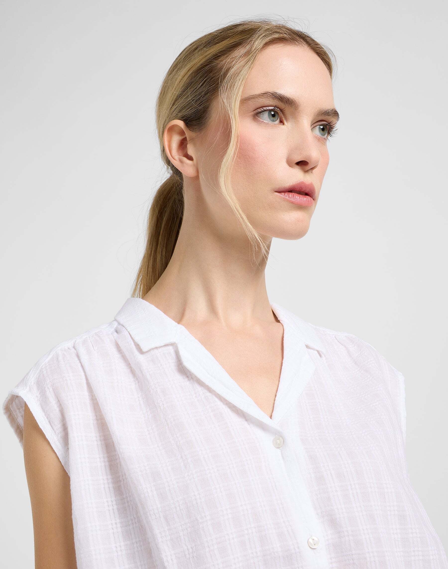 Lee® Blouse à manches courtes »Lee Kurzarmhemd Cap Sleeve Shirt«