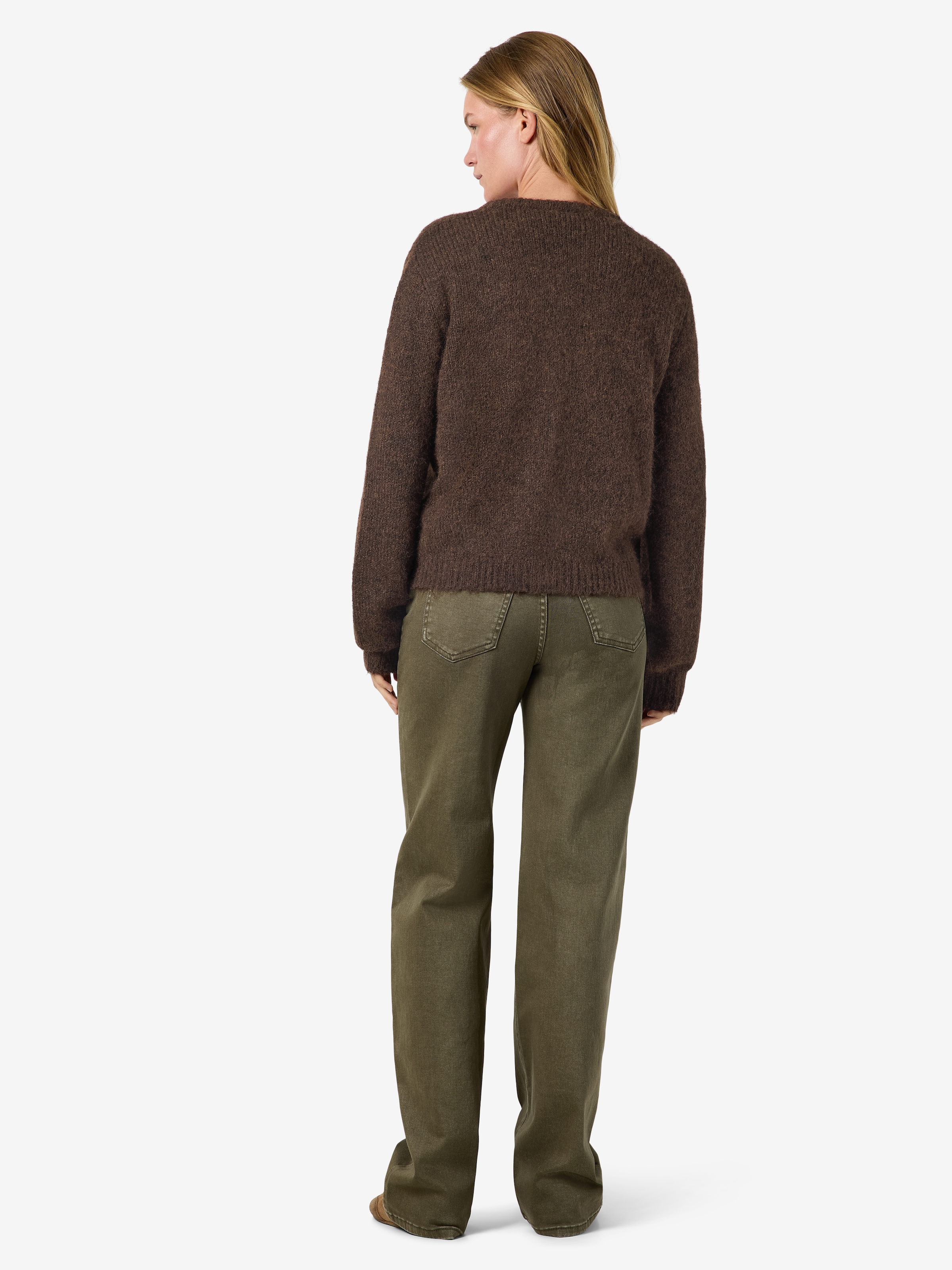 Noisy may Veste en tricot »NMSUTTON L/S O-NECK KNIT CARDI NOOS« Materialmix, relaxed fit