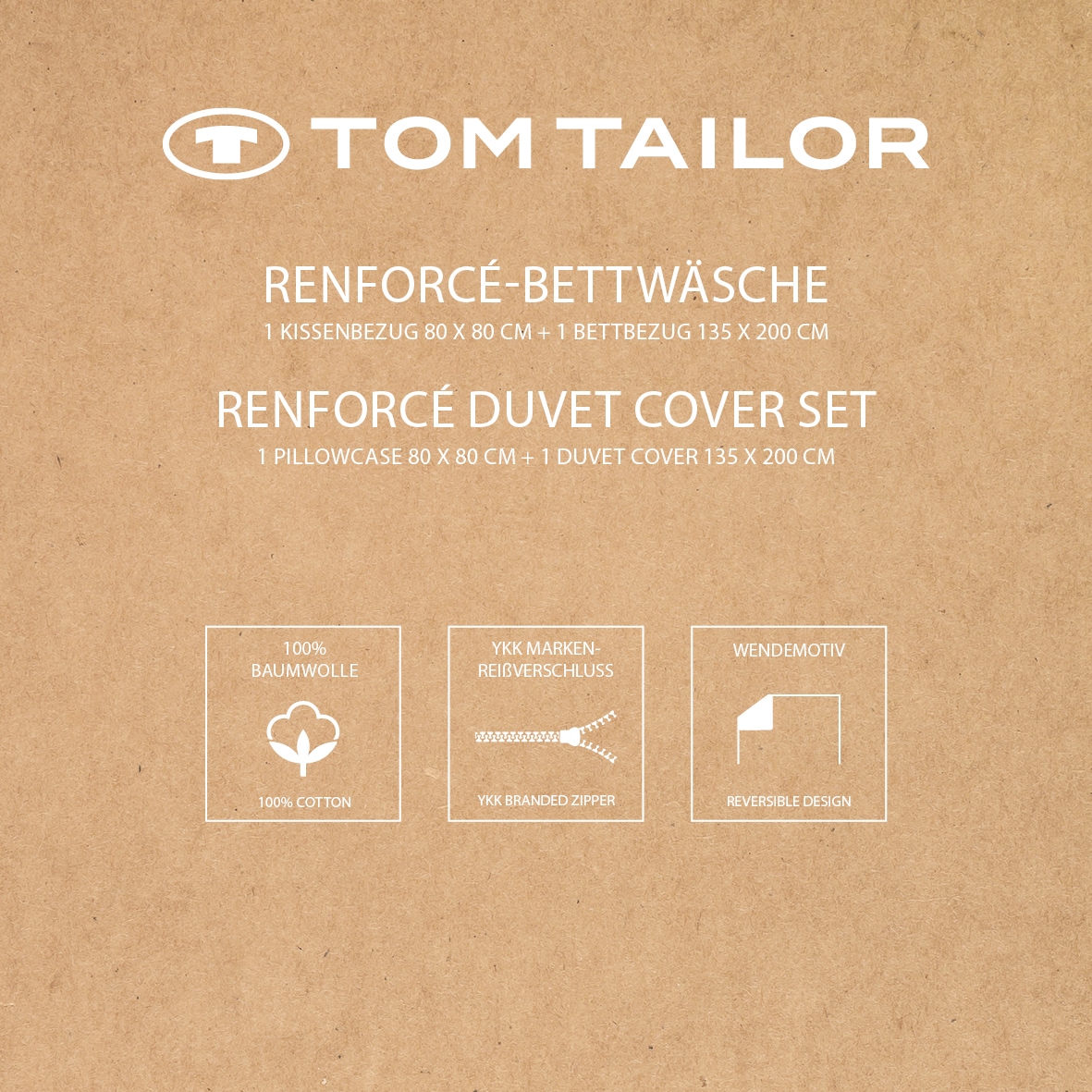 TOM TAILOR HOME Bettwäsche »WAVES« 2 new bedroom, gewebtes Label