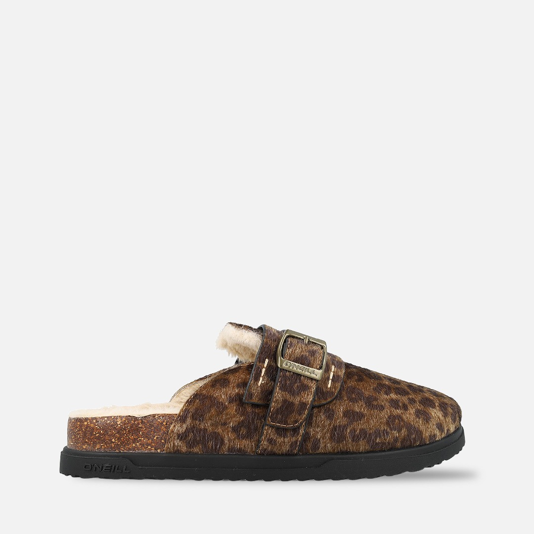 O'Neill Chausson »LERRY FUR MULE WOMEN LOW«  avec motif léopard
