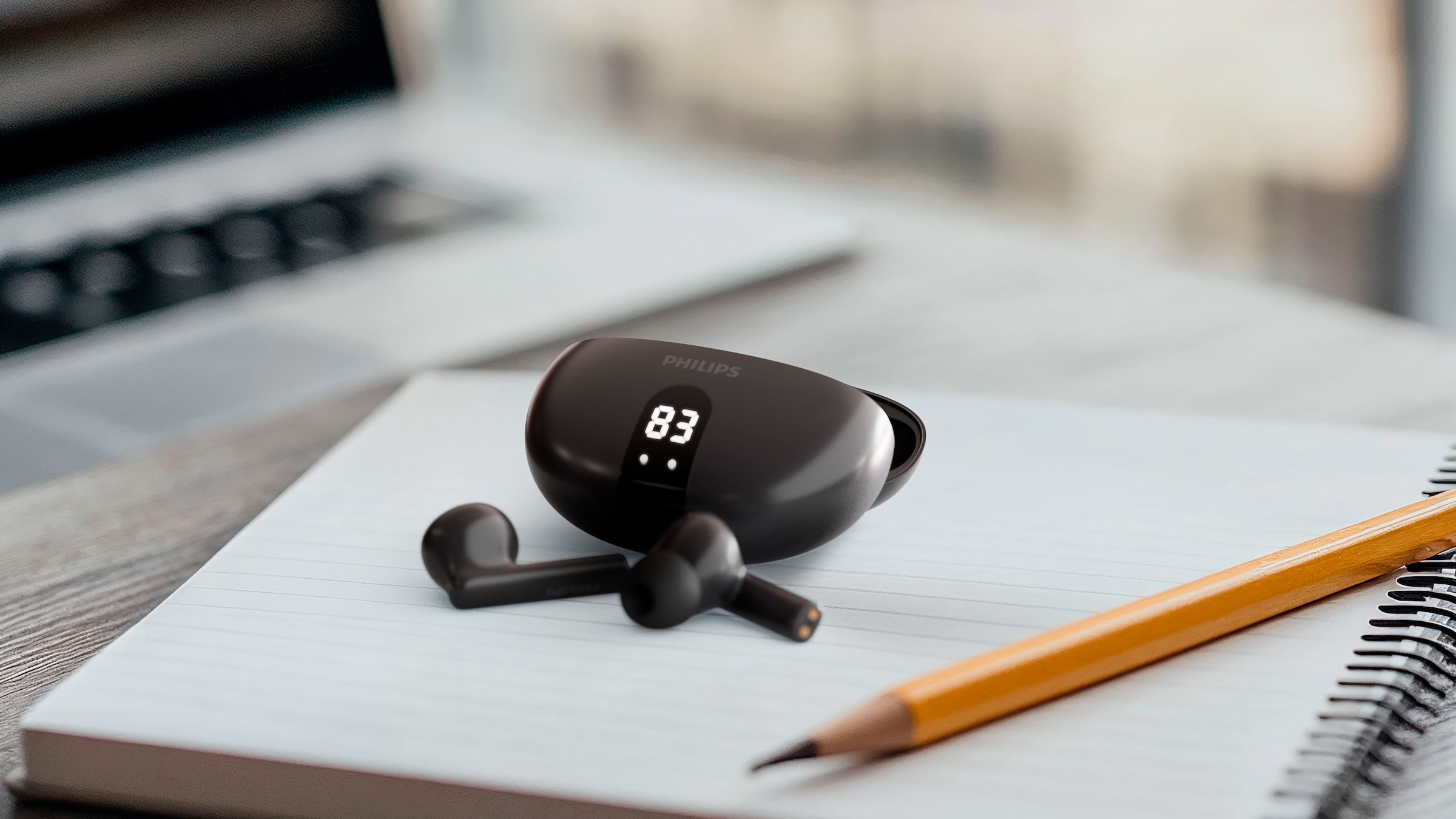 Philips wireless In-Ear-Kopfhörer »TAT 2520« Bluetooth Adaptive Noise-Cancelling | Freisprechfunktion | Multi-Point-Verbindung | Rauschunterdrückung | Sprachsteuerung | kompatibel mit Siri