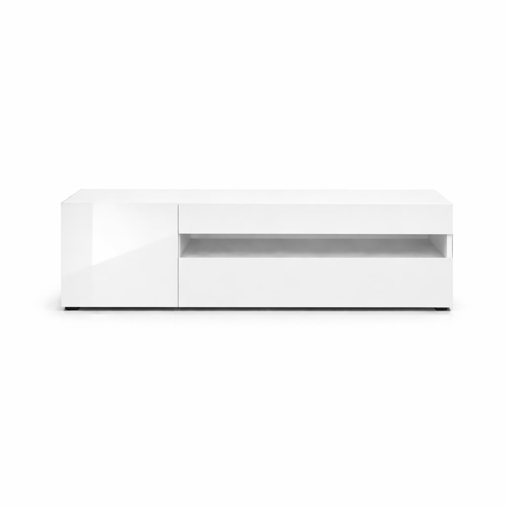 GOODproduct Table basse »LORENZO 1, TV-Board, TV-Kommode, TV-Schrank, TV-Unterschrank, TV-Möbel« Modernes lackiertes Hochglanz TV-Board, grifflos, Breite 155 cm