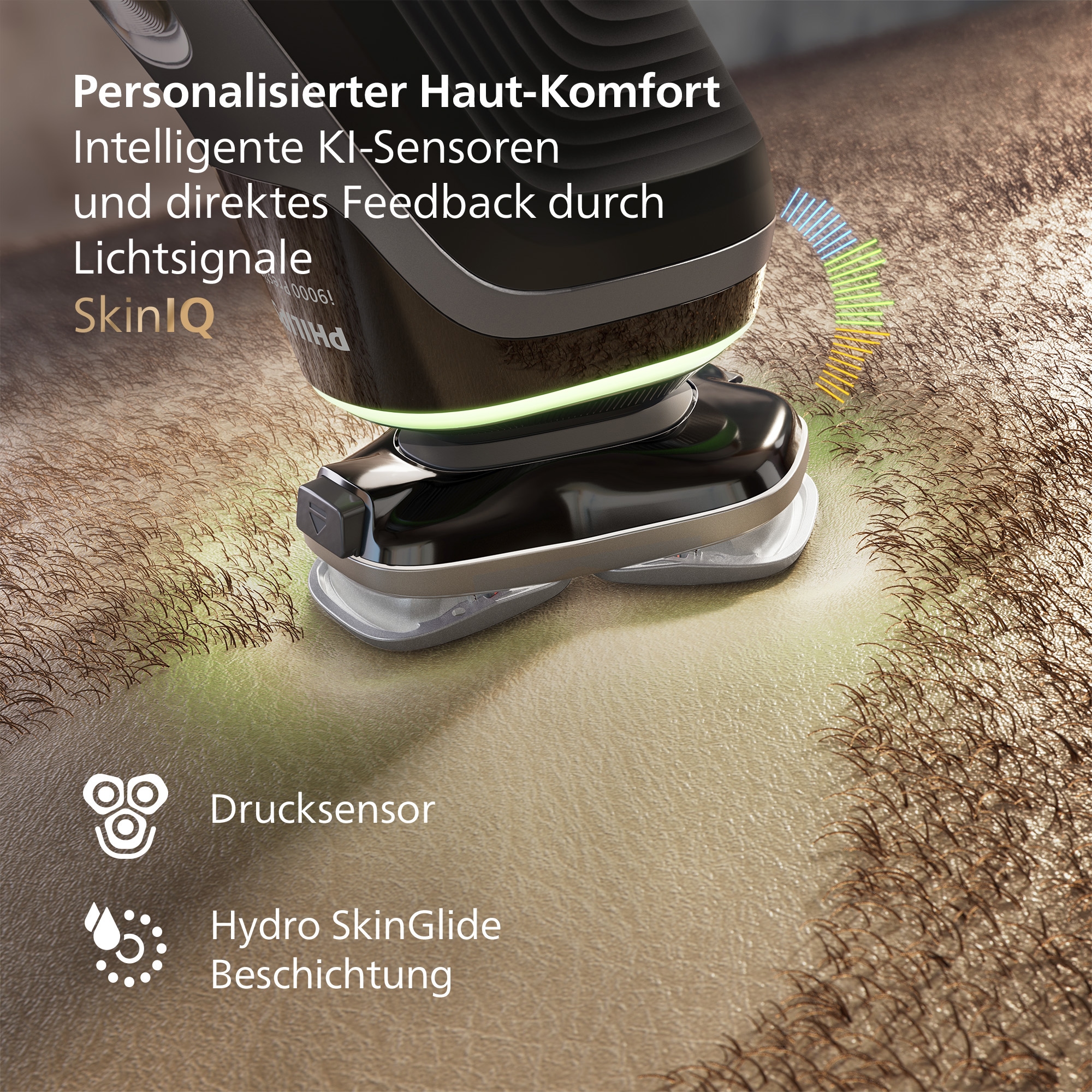 Philips Rasoirs électriques »Series i9000 Prestige XP9202/10« integrierter Präzisionstrimmer mit SkinIQ Technologie, inkl. Ladestand, Reiseetui