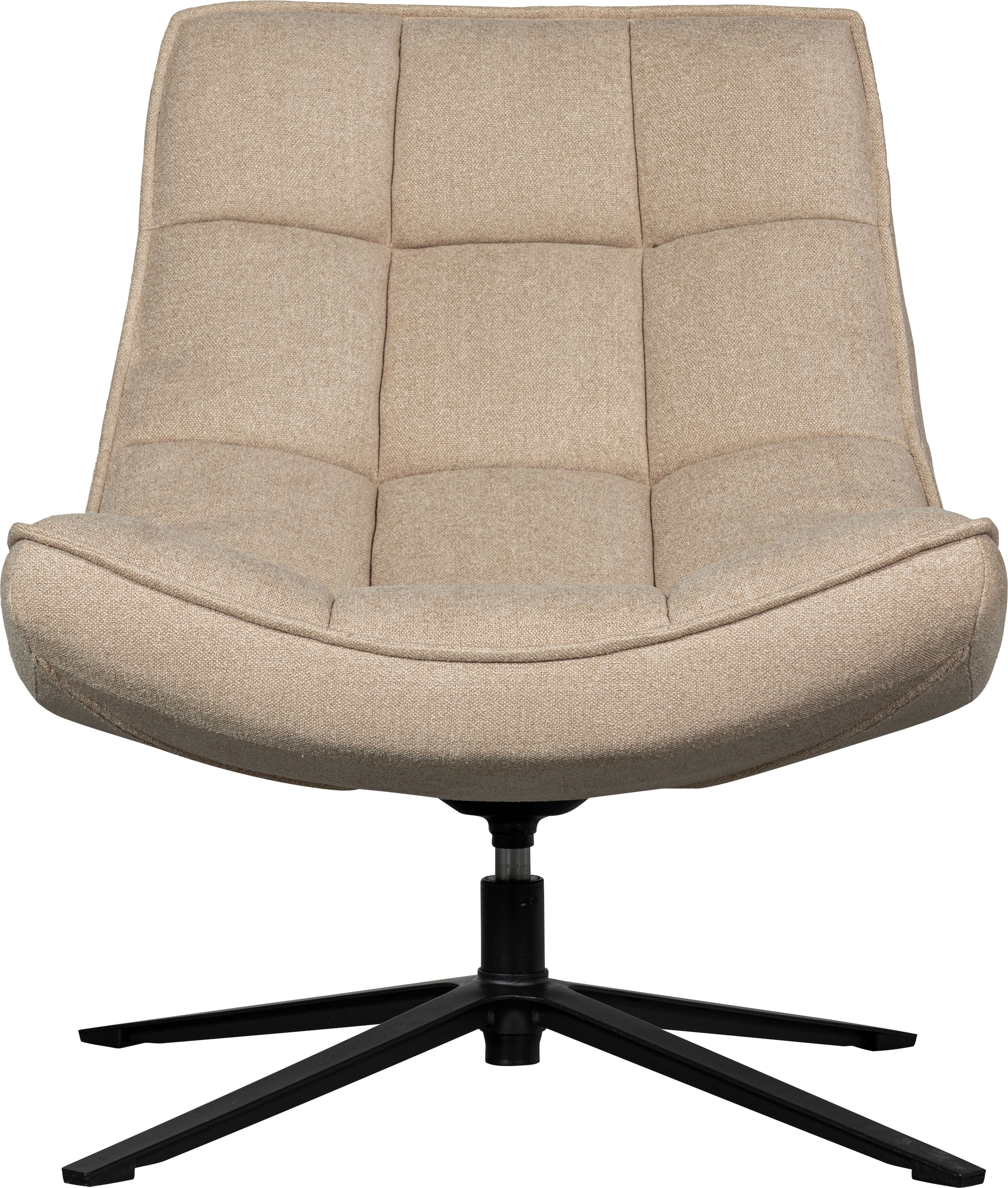 WOOOD Drehsessel »Maudi gewobener-Bezug mit metall Drehgestell H 84 x B 74 x T 86 cm« Tragkraft 100 kg, subtile Farbnuancen, Hohe Verschleissfestigkeit