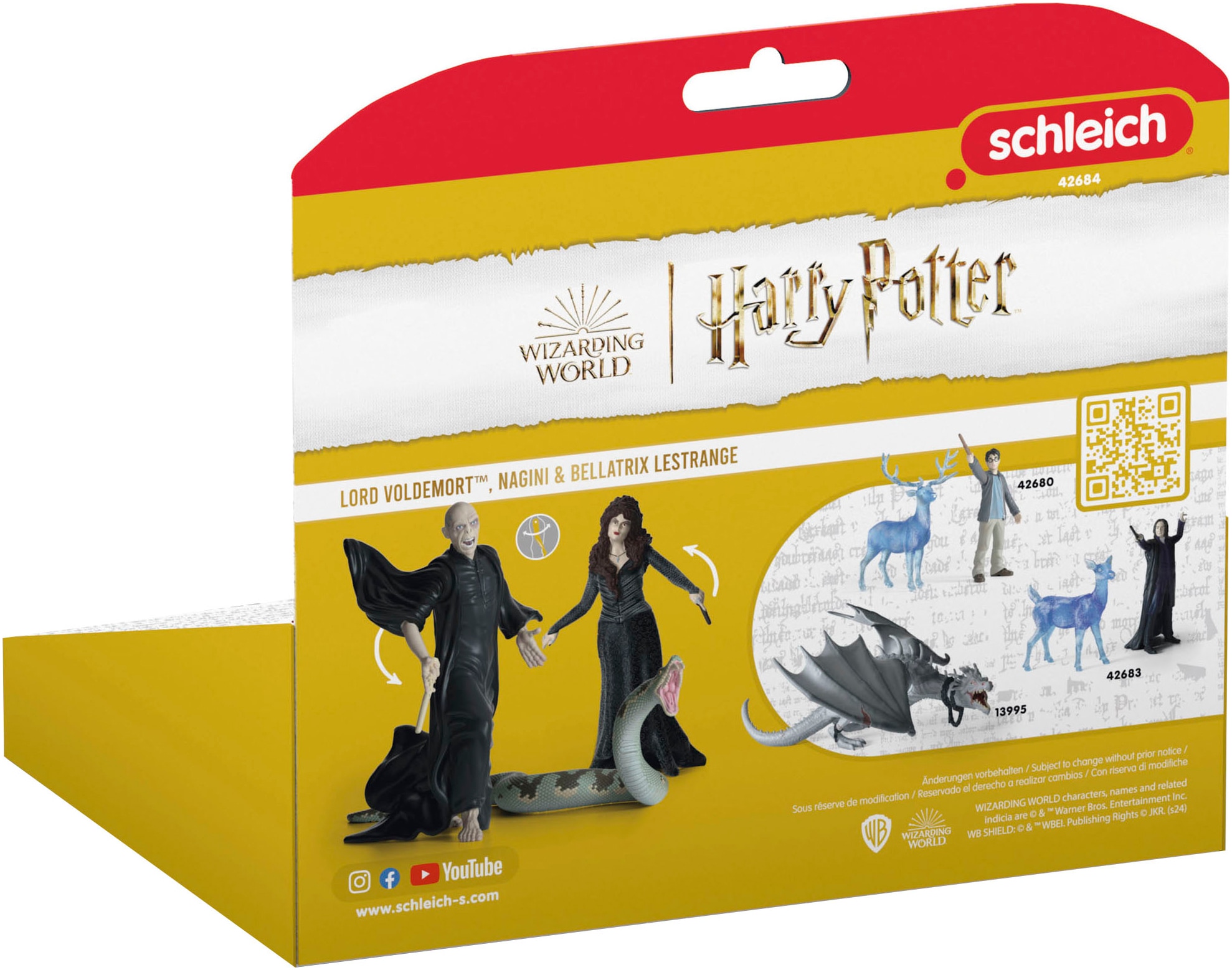 Schleich® Personnage de jeu »WIZARDING WOLRD™, Voldemort, Nagini & Bellatrix L. (42684)«