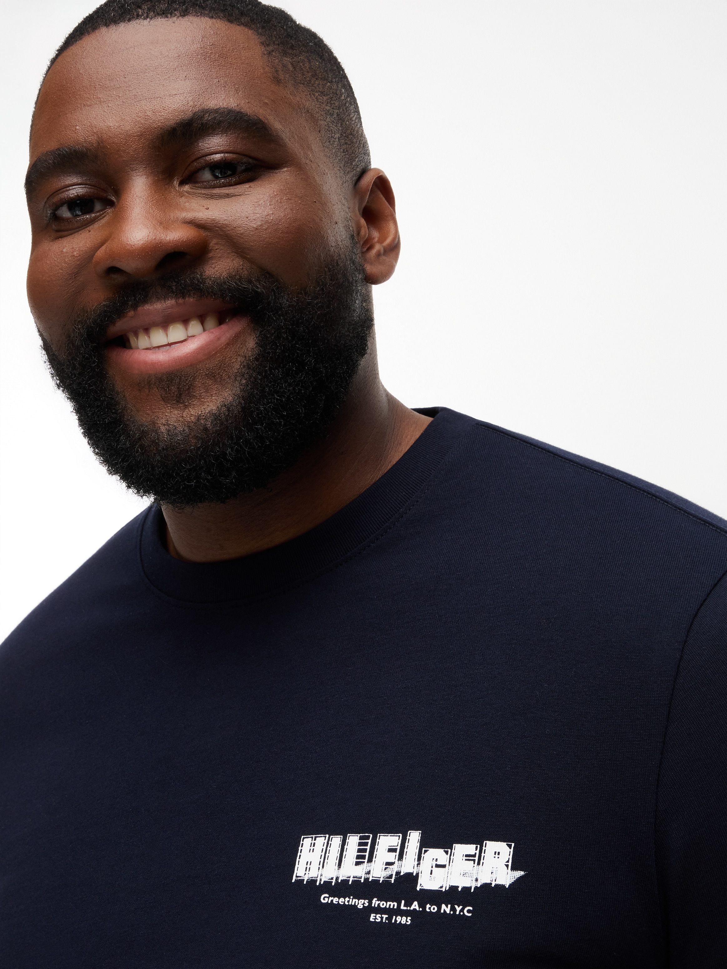 Tommy Hilfiger Big & Tall T-shirt »BT-PHOTO PRINT HILFIGER« avec grand imprimé au dos