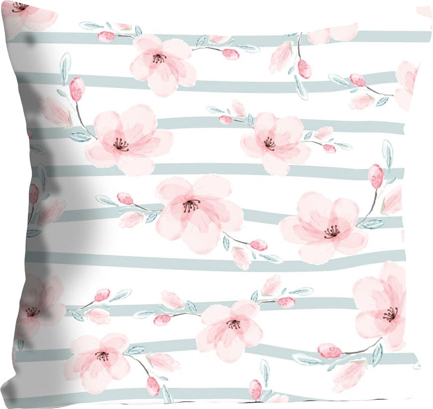 queence Dekokissen »Lykke« mit feinen Blütenblättern