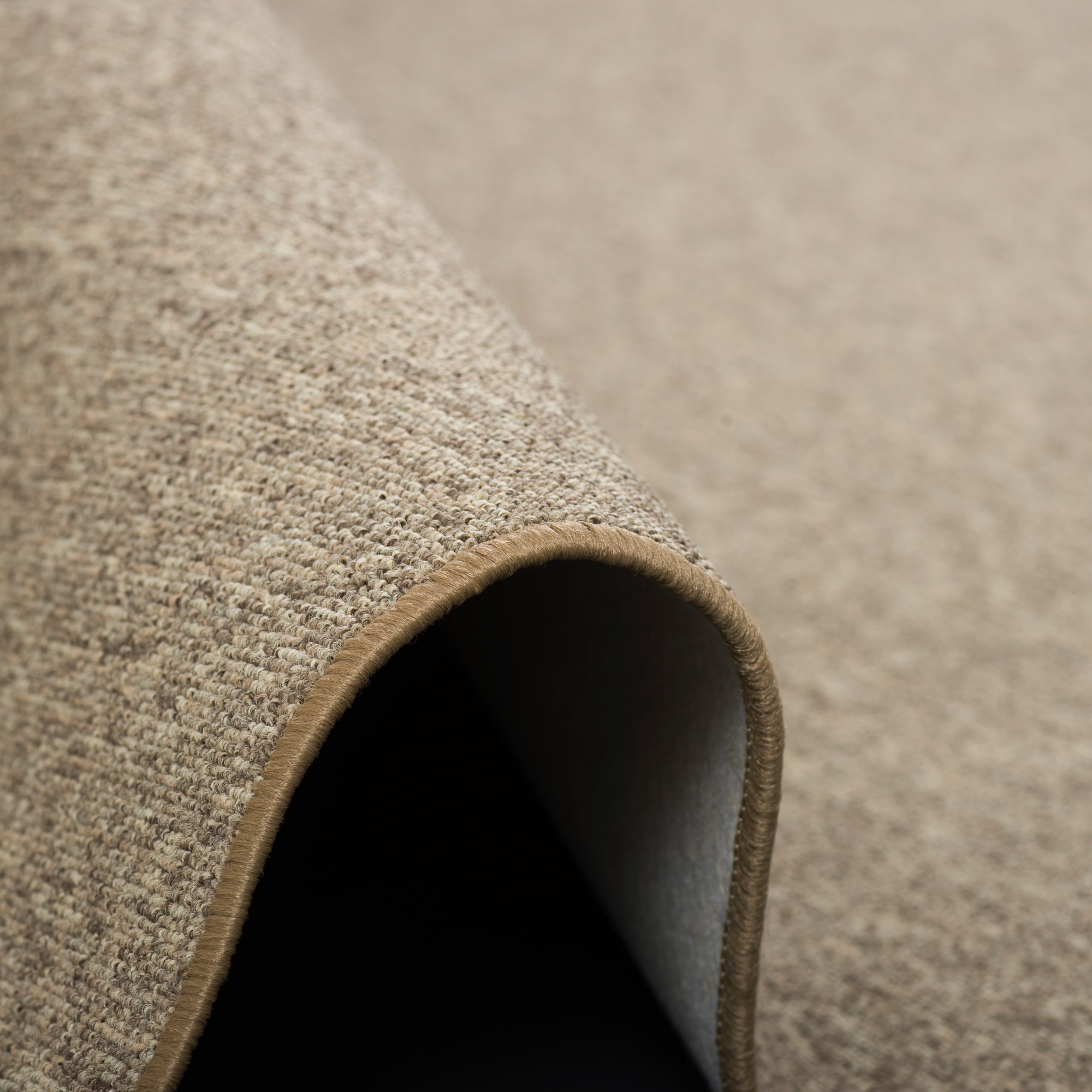 my home Teppich »Fortis, Schlinge, Made in Netherlands« rund 5 mm Höhe Uni Farben, gekettelt, strapazierfähig, Wohnzimmer