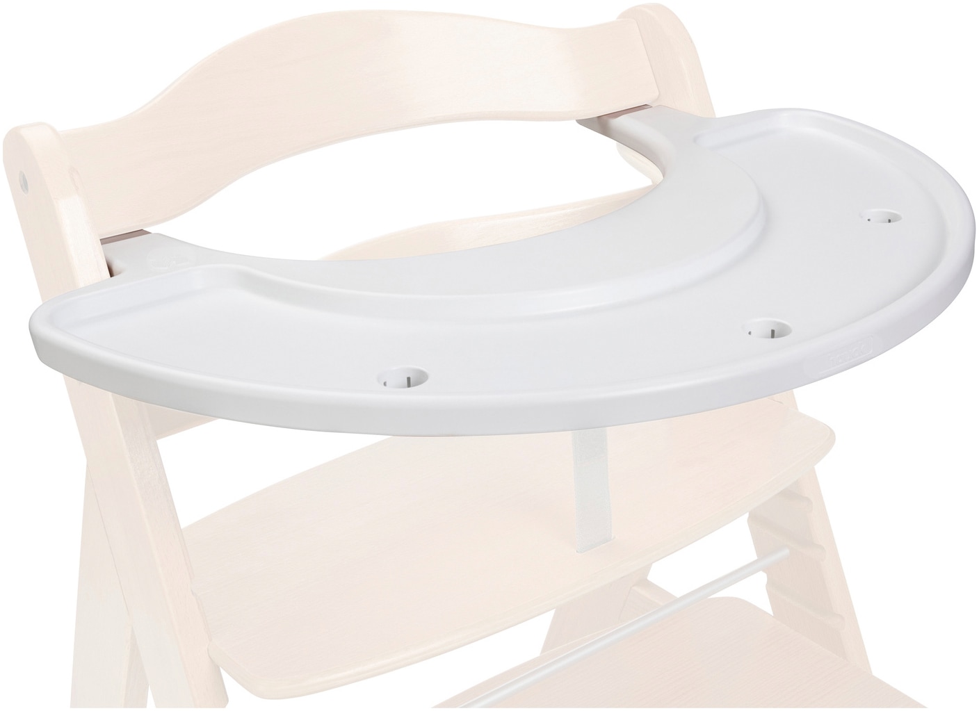 Hauck Hochstuhltablett »Alpha Play Tray, White« aus recyceltem Material
