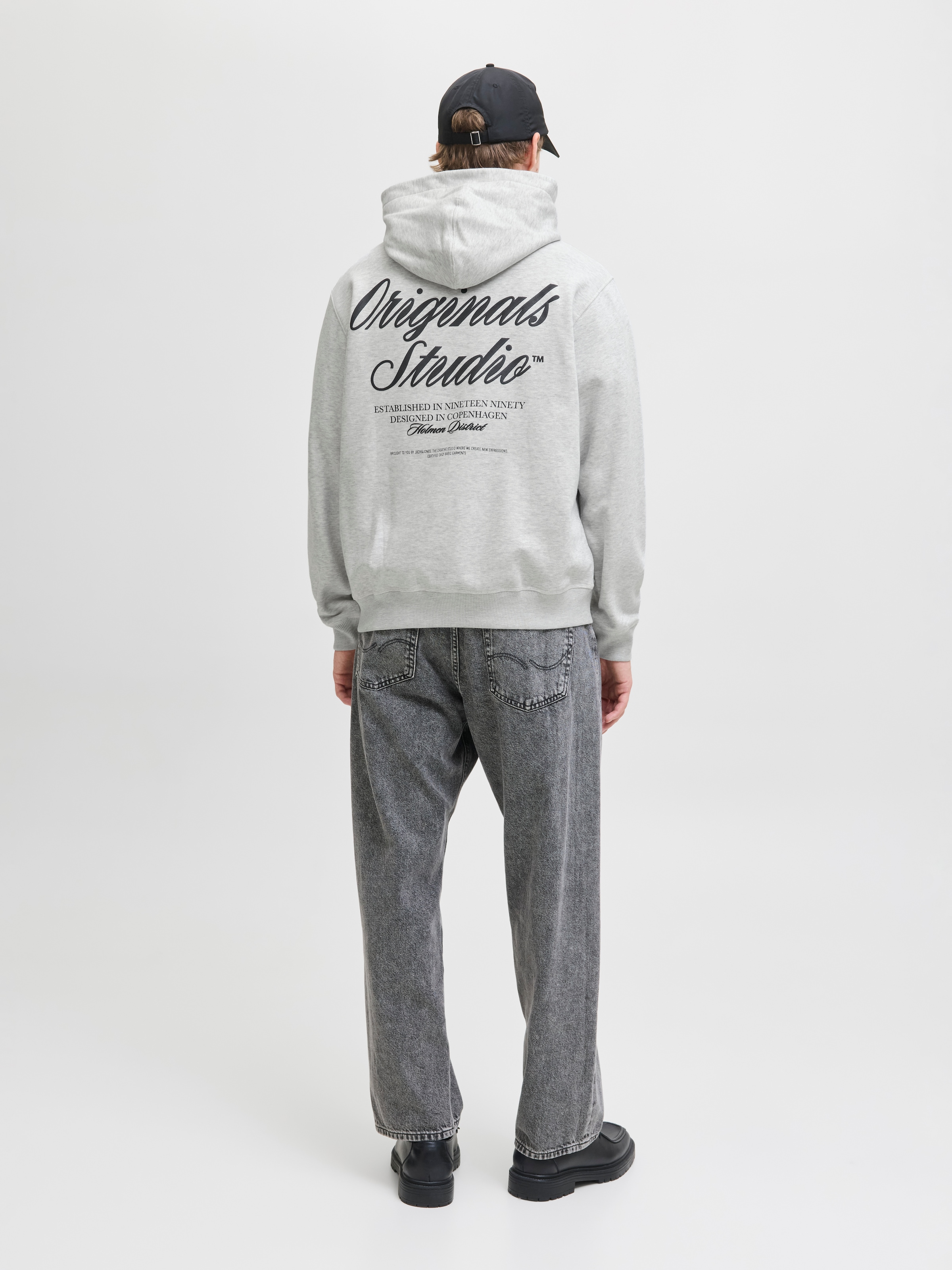 Jack & Jones Kapuzensweatshirt »JORNORREBRO TYPO BACK SWEAT HOOD SN« mit Print
