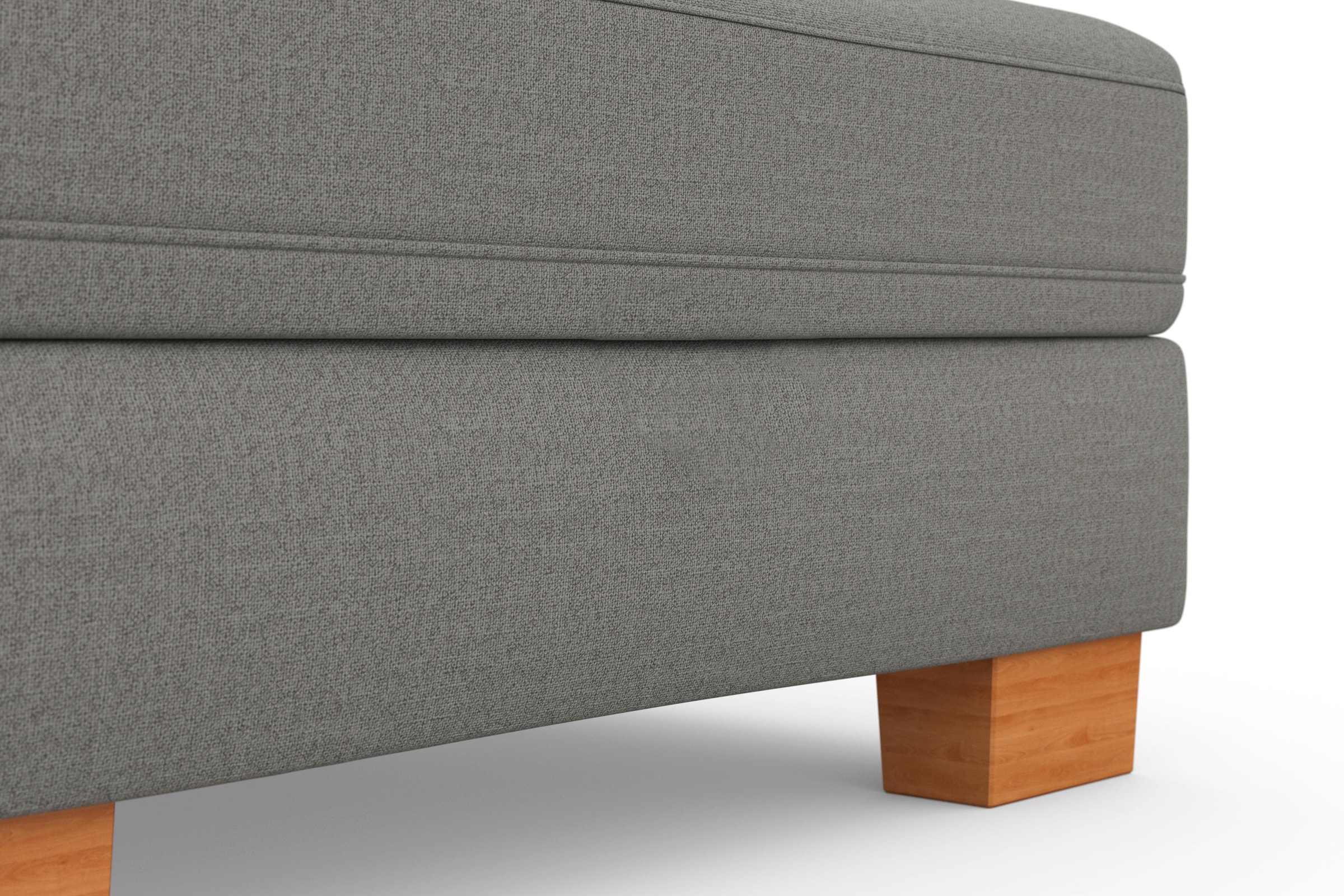 sit&more Canapé d'angle »Dundee L-Form« mit Federkern und Massivholzfüssen, wahlweise mit Kopfteilverstellung