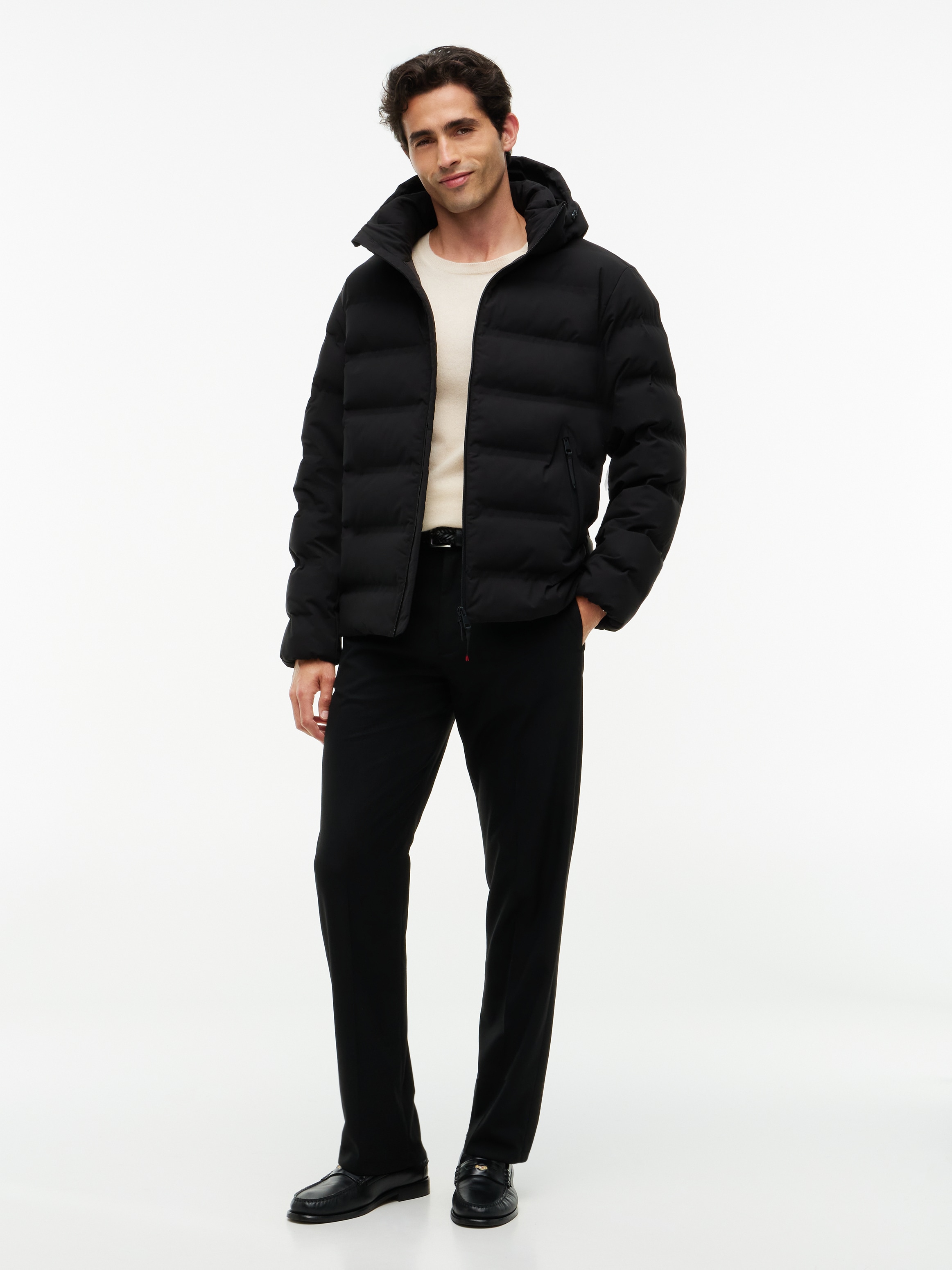 Tommy Hilfiger Veste matelassée »TECH HEAT SEALED JACKET« avec capuche thermo-scellé, hiver, fermeture éclair à double sens