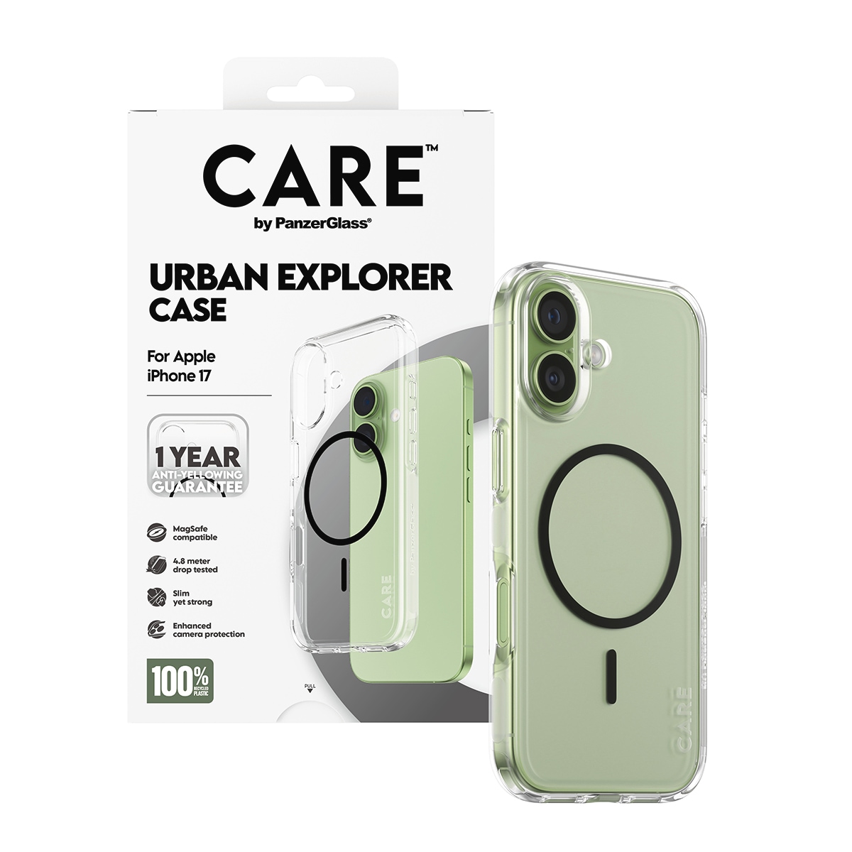 CARE by PanzerGlass Handyhülle »Urban Explorer Case für Apple iPhone 17« Apple iPhone 17 Backcover, Schutzhülle, Handyschutzhülle, Case, Schutzcase, stossfest