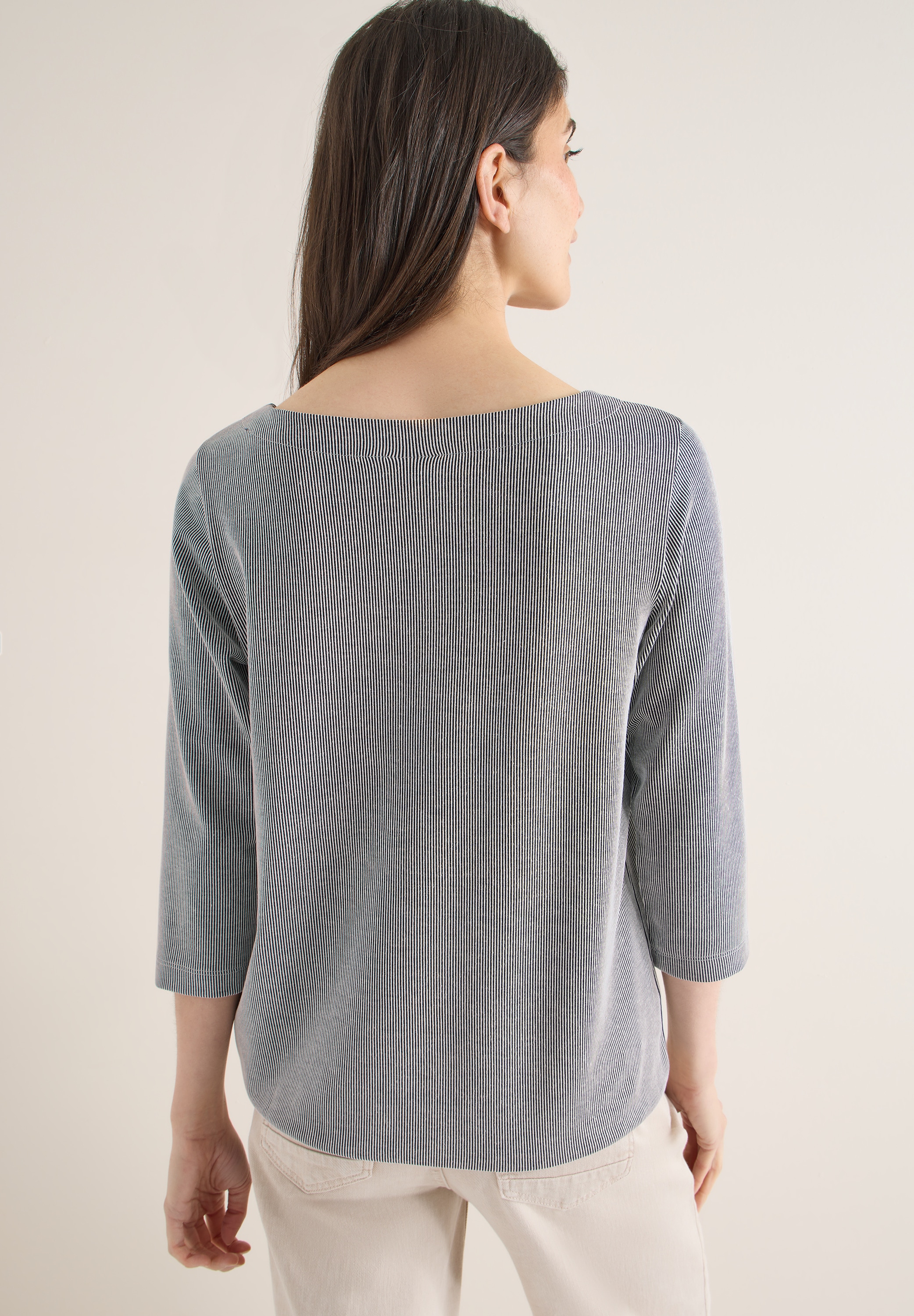 Cecil 3/4-Arm-Shirt mit Streifen Muster
