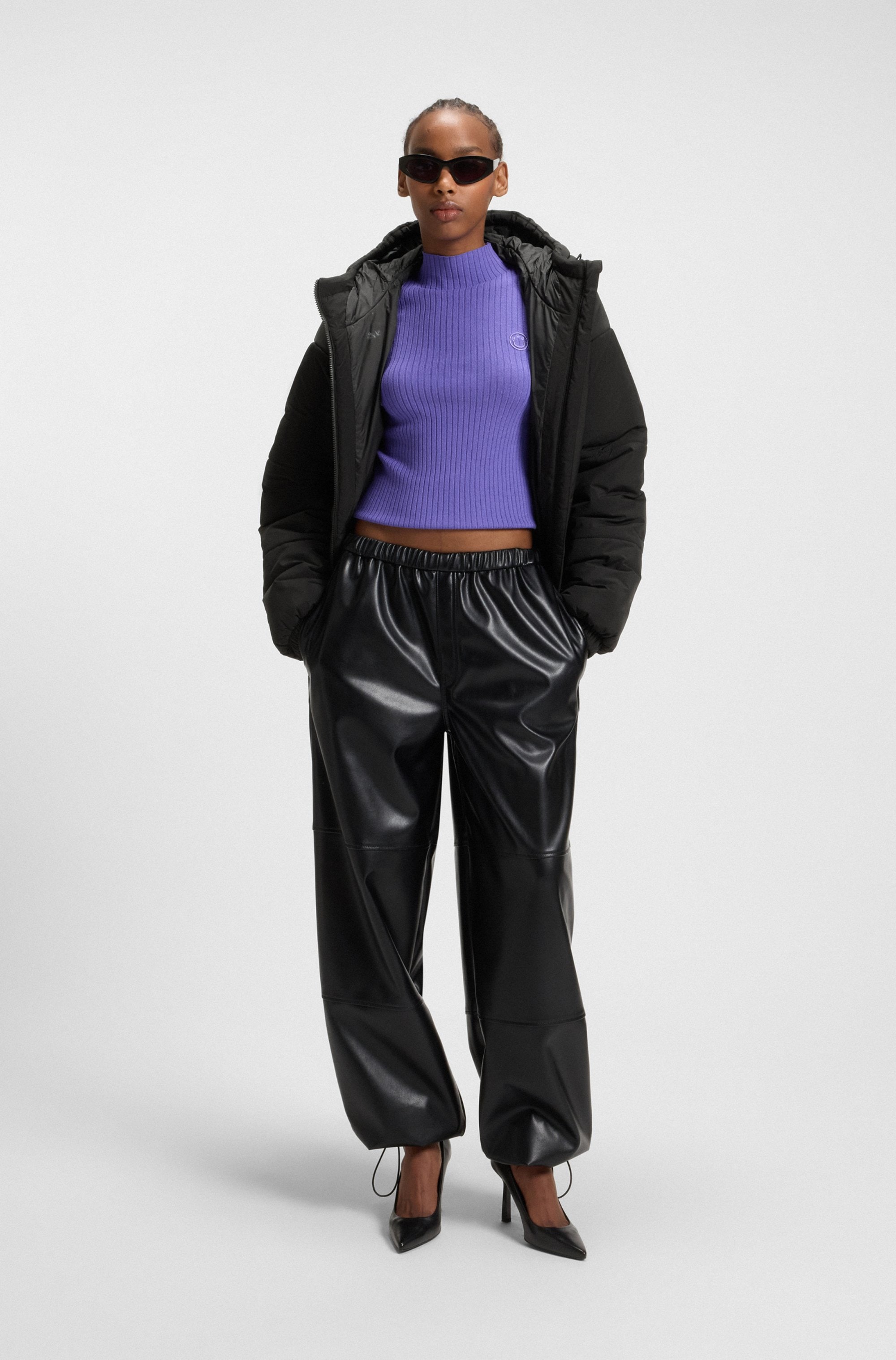 HUGO Blue Veste matelassée »Freya« mit Kapuze Relaxed Fit, mit Kapuze