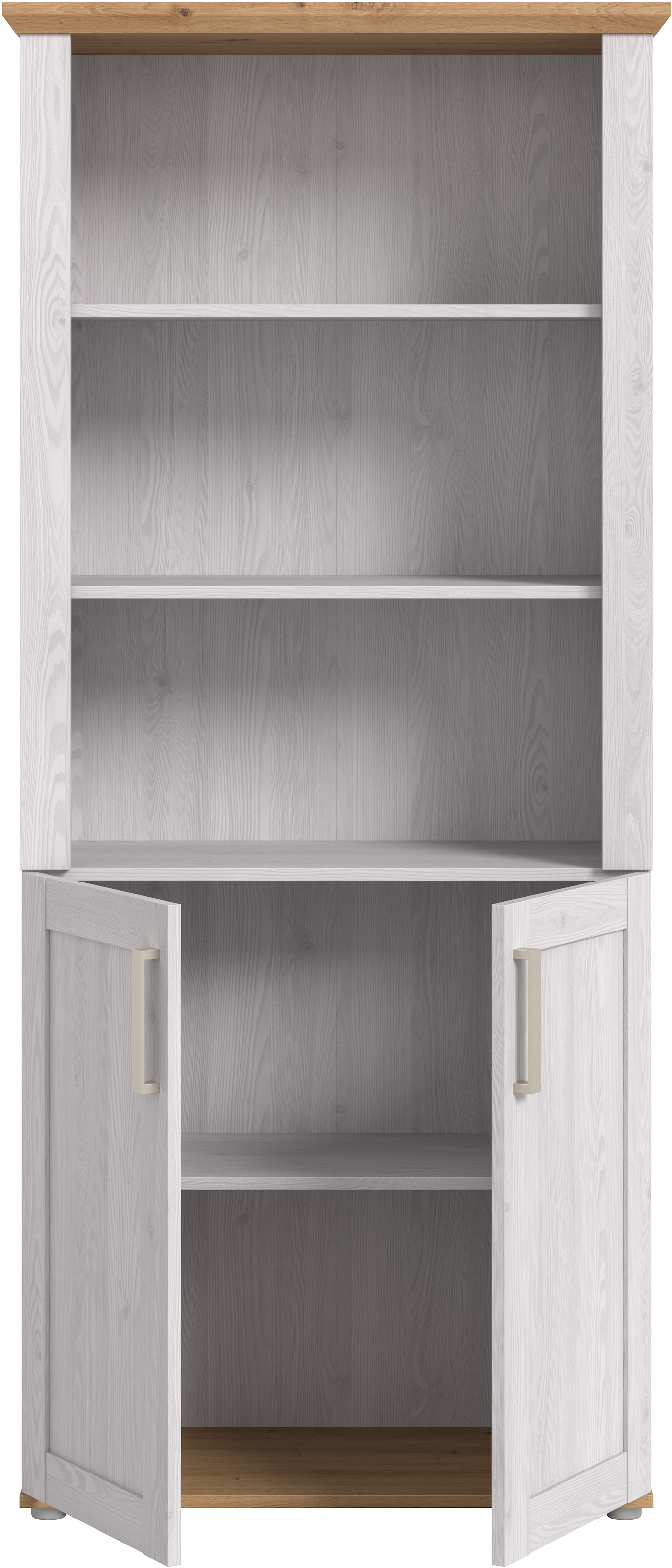 Home affaire Aktenschrank »COSENZA, Höhe, 193 cm, 2 Türen, 5 Fächer, 4 Fachböden« in Landhausoptik, mit weiteren Artikel der Serie kombinierbar,  Büroschrank, Regal, Mehrzweckschrank, Universalschrank, Regal