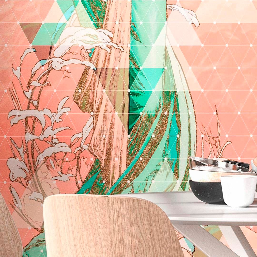 Komar Vliestapete »Digitaldruck Vlies -  Printemps - Grösse 100 x 280 cm« bedruckt glatt Wohnzimmer, Schlafzimmer