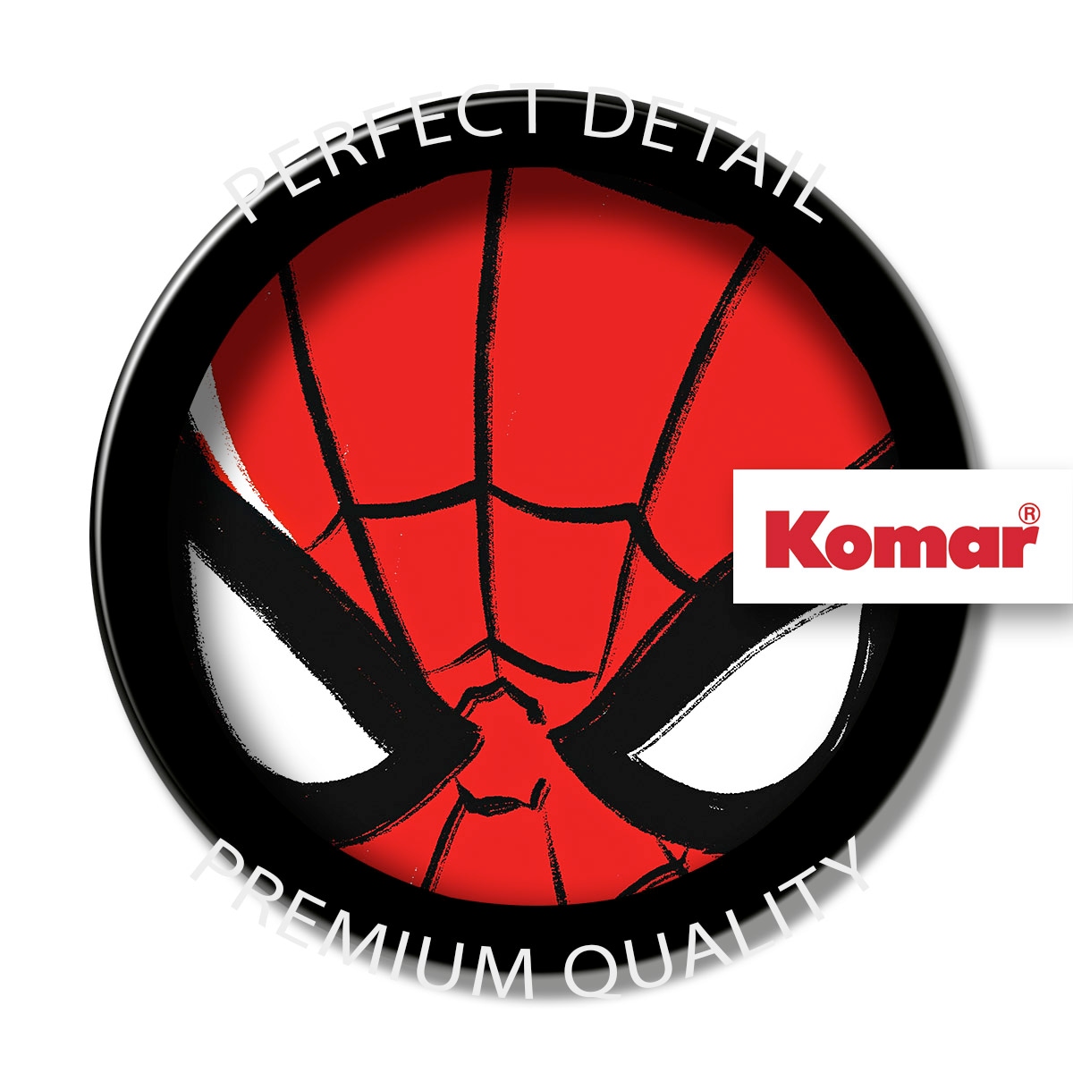 Komar Papier peint photo »Wandtattoo - Spider-Man Headshot - Grösse 125 x 125 cm« imprimé
