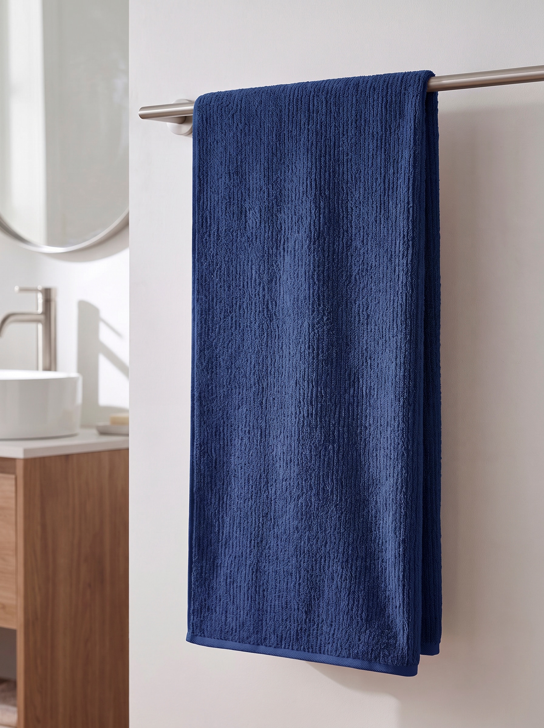 GOODproduct Serviette de bain »Riva, 80x150, Premium Handtücher, 500 gr/m²« structure en relief, rayures, doux, garantie 5 ans