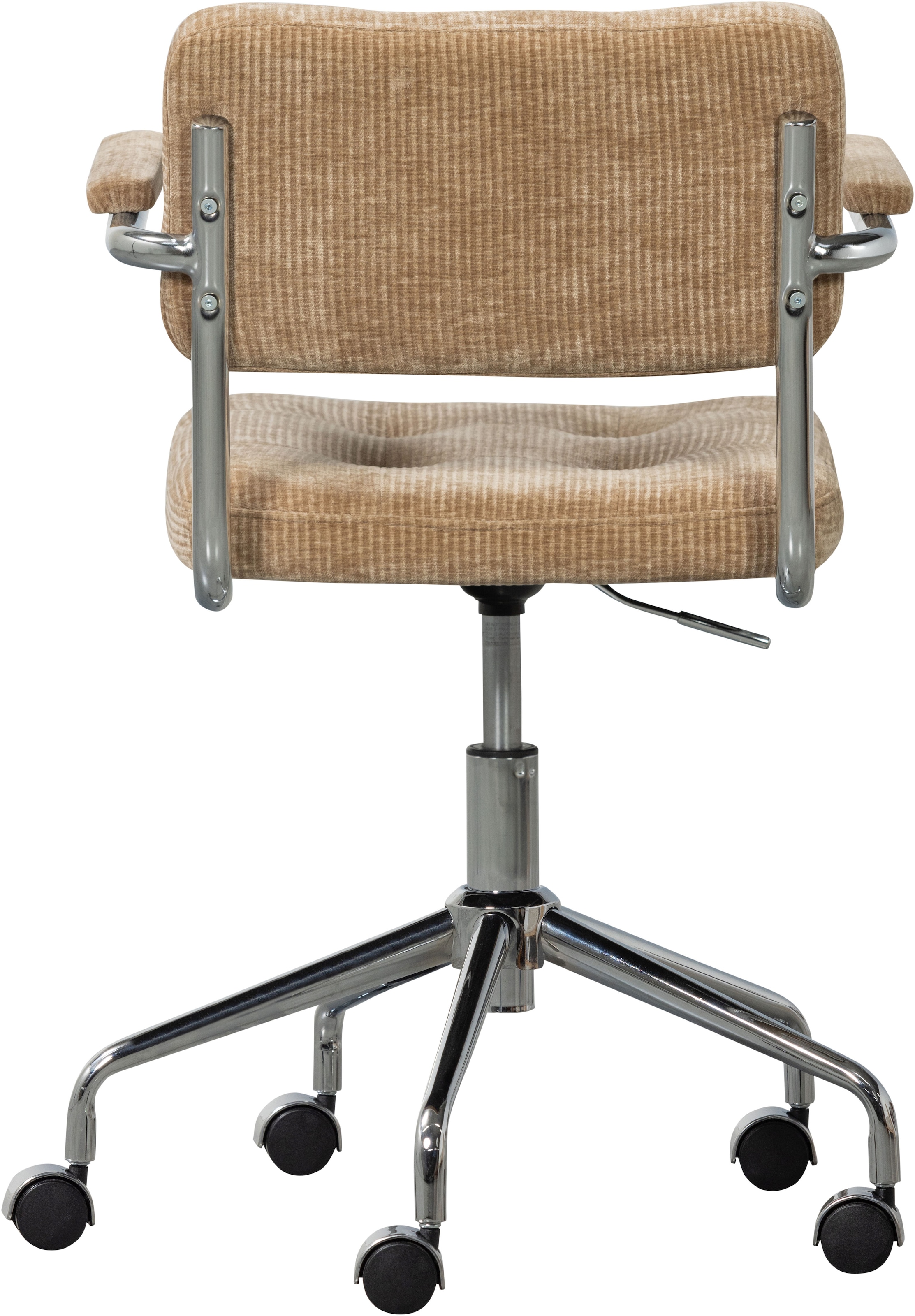 WOOOD Chaise pivotante »Kova mit Rippenstoff-Bezug höhenverstellbar, B 54 x T 60 x H 87 cm« () Pivotant, haute résistance à l'usure, capacité de charge 125 kg