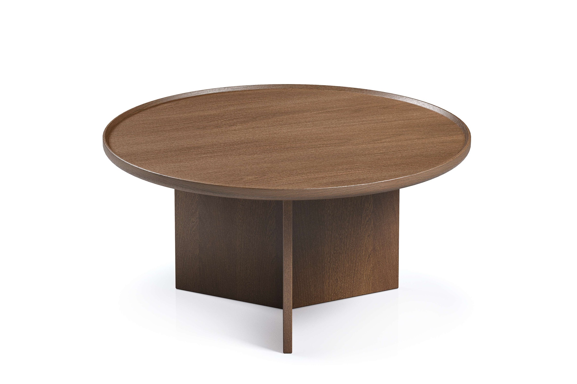 Woodman Table basse »Cala« 83/83/42 cm,  Breite 83 cm, rund, Tischplatte aus massiver Eiche, FSC® zertifiziert