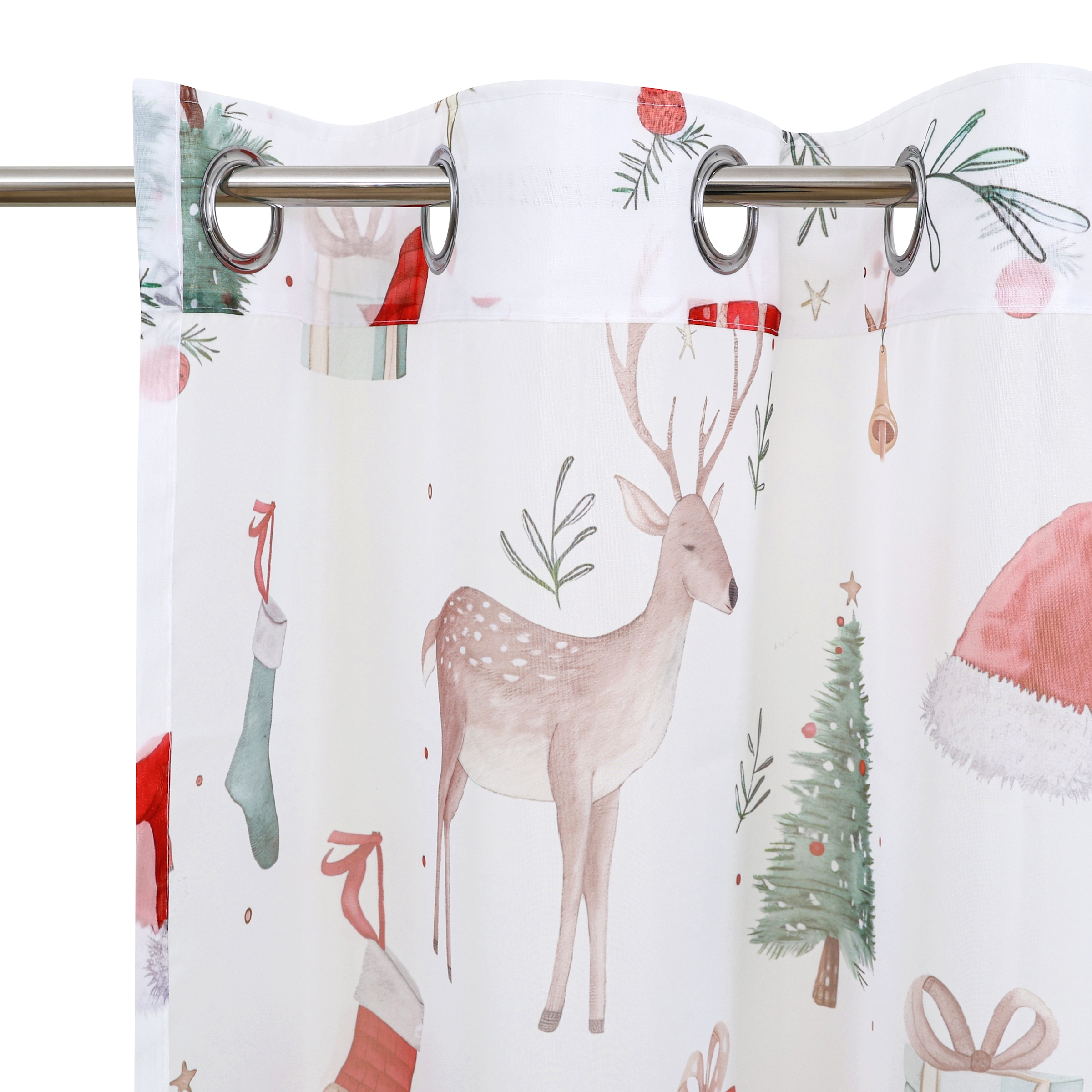 GOODproduct Gardine »Olwyn« Ösen 1 Stk. tlg. weihnachtlich