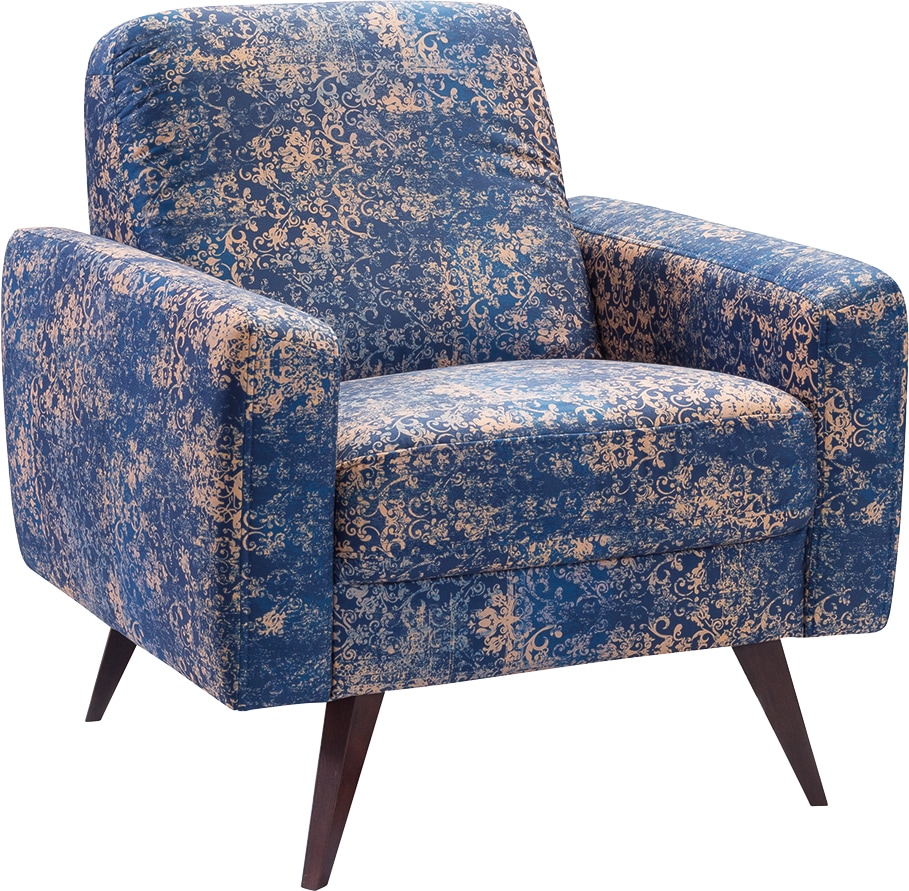 exxpo - sofa fashion Sessel »Side, bequemer Loungesessel mit extravagantem Bezug, Breite 82cm«