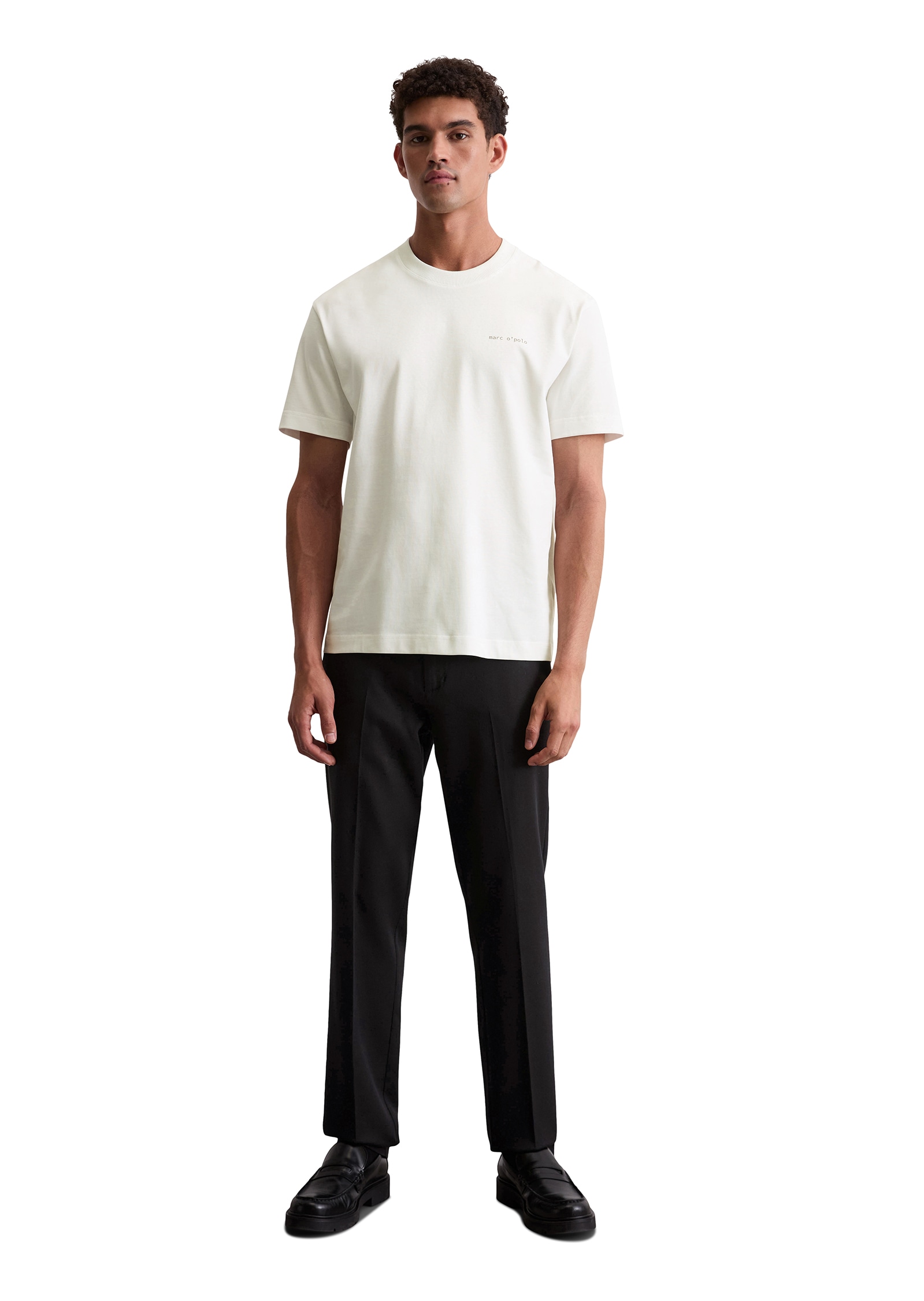 Marc O'Polo T-Shirt relaxed fit, Rundhals, mit Natur-Rückenprint