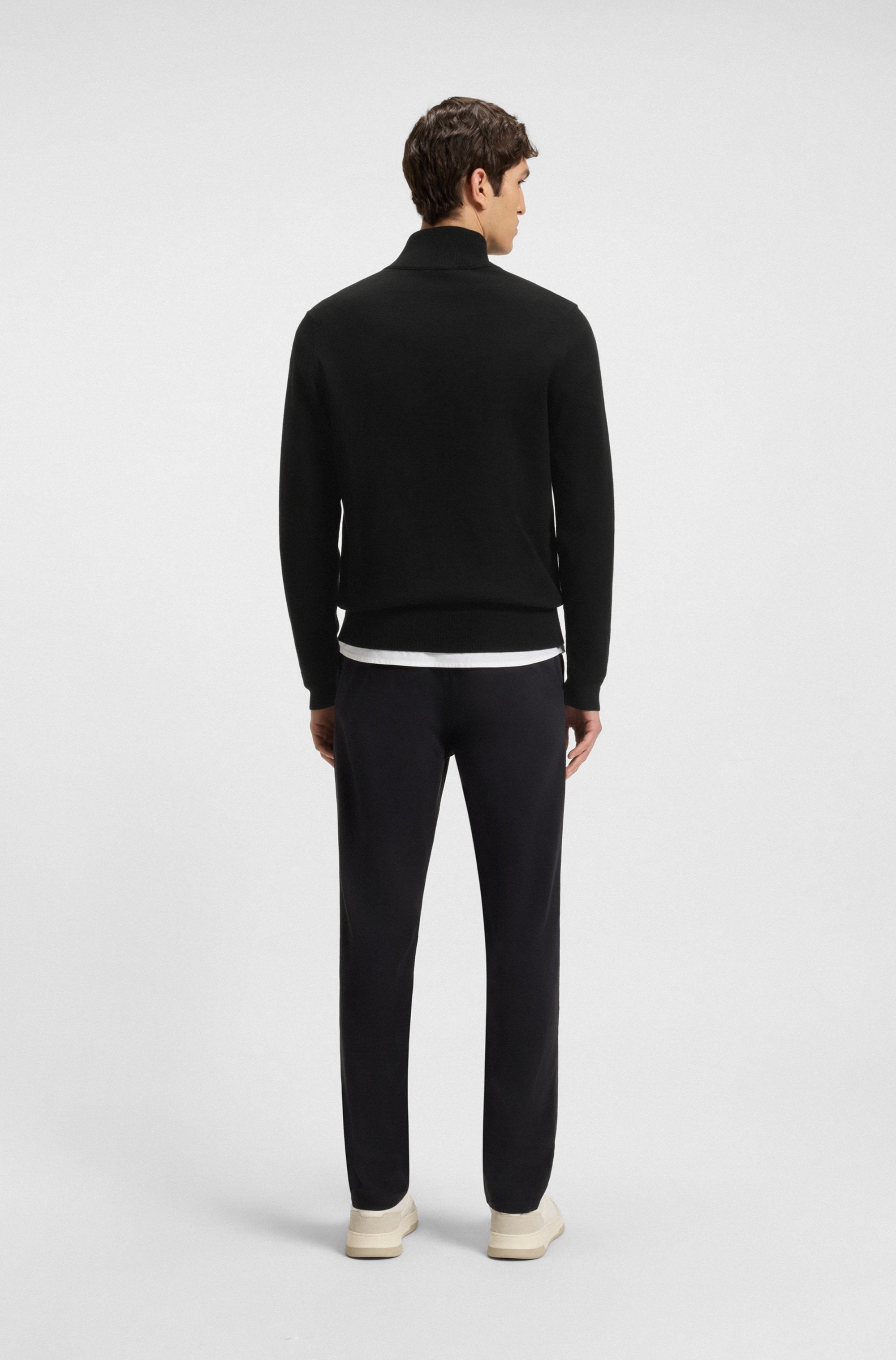 BOSS ORANGE Strickjacke »Kanozip« mit Reissverschluss