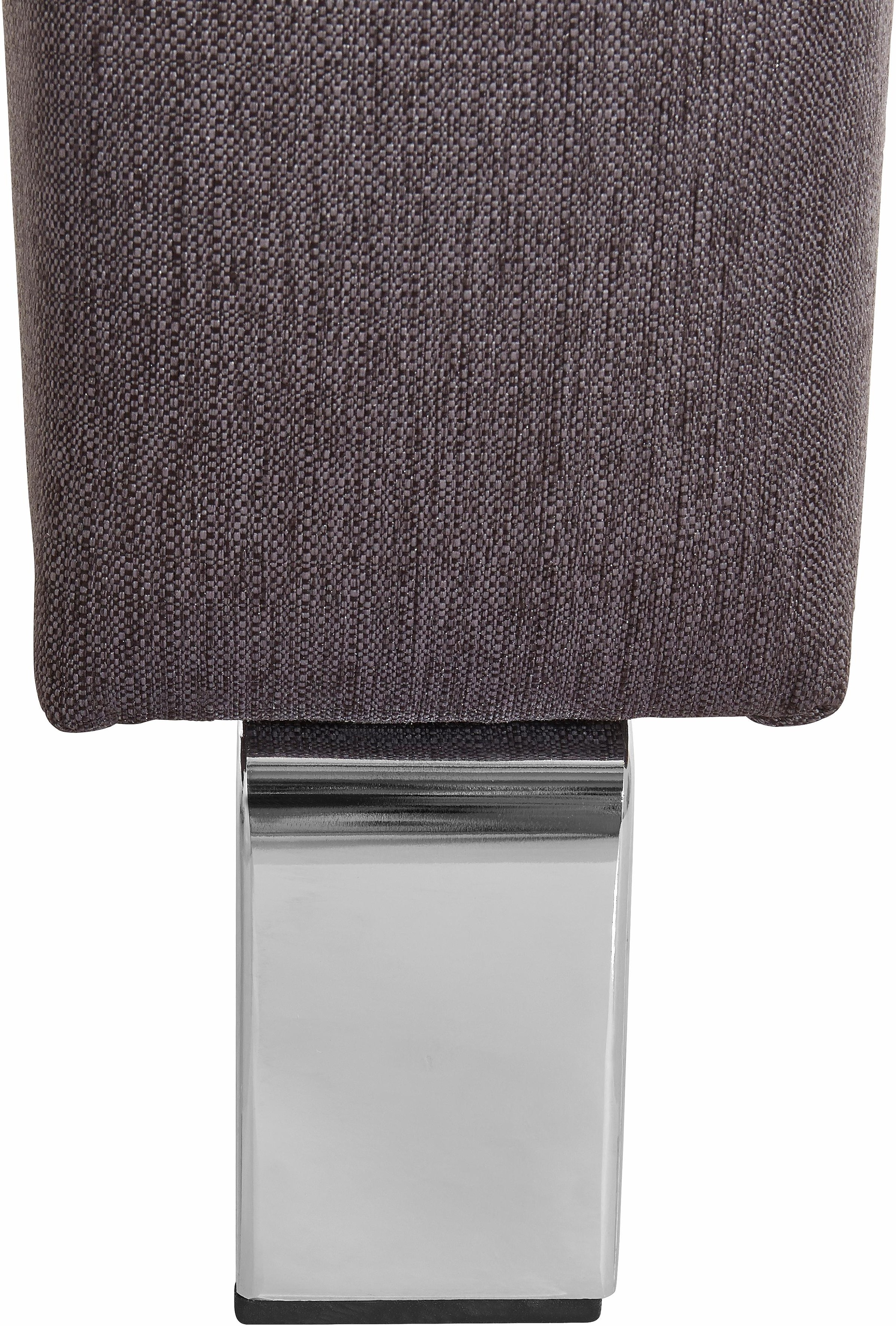 exxpo - sofa fashion Tabouret rembourré »Intenso, Hocker, modern, wahlweise in Leder oder Textil« hohe Bodenfreiheit, frei im Raum stellbar, hoher Sitzkomfort