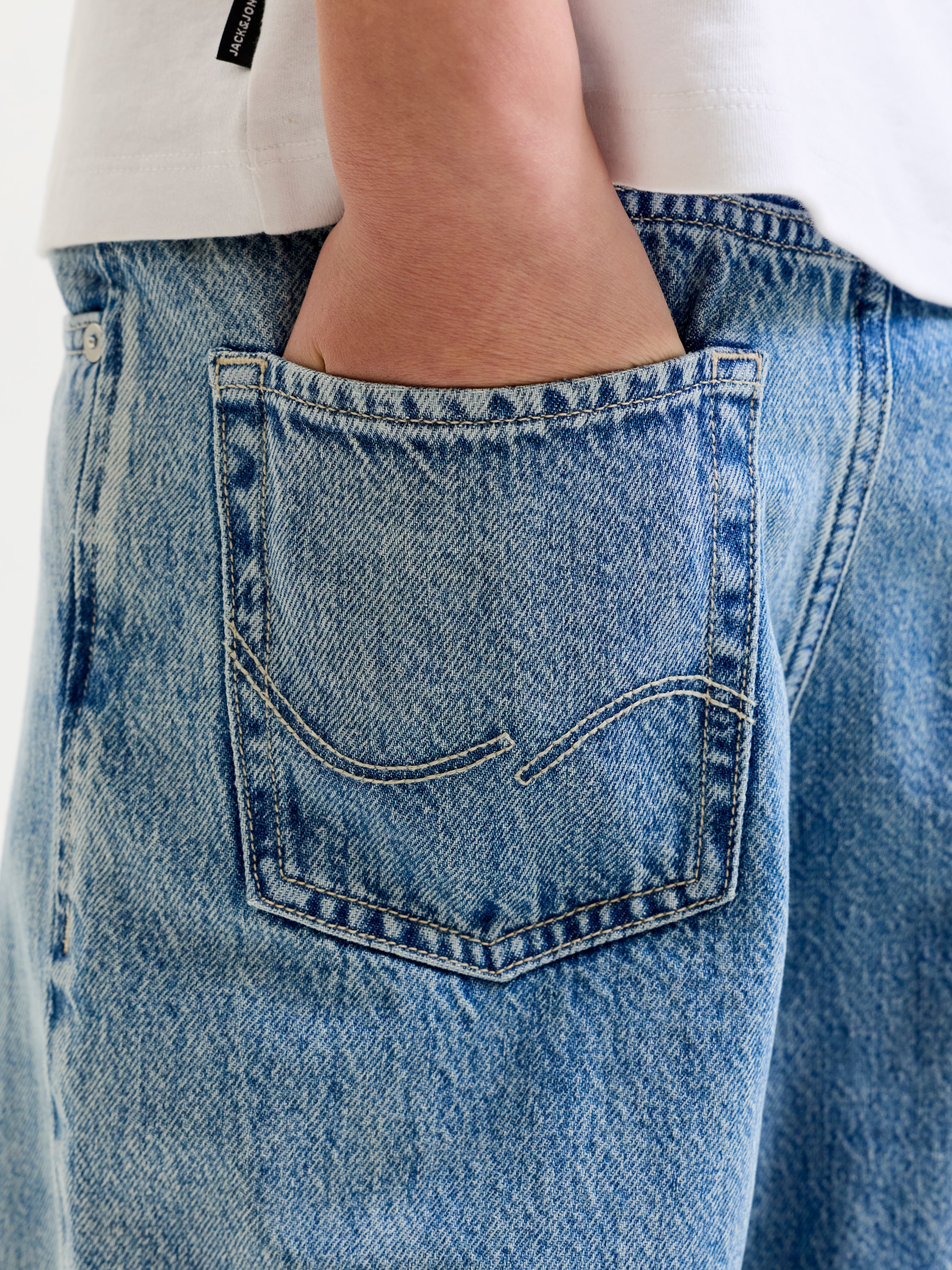 Jack & Jones Junior Weite Jeans »JJIDAVE JJORIGINAL ST 341 NOOS JNR« Baumwolle, weit