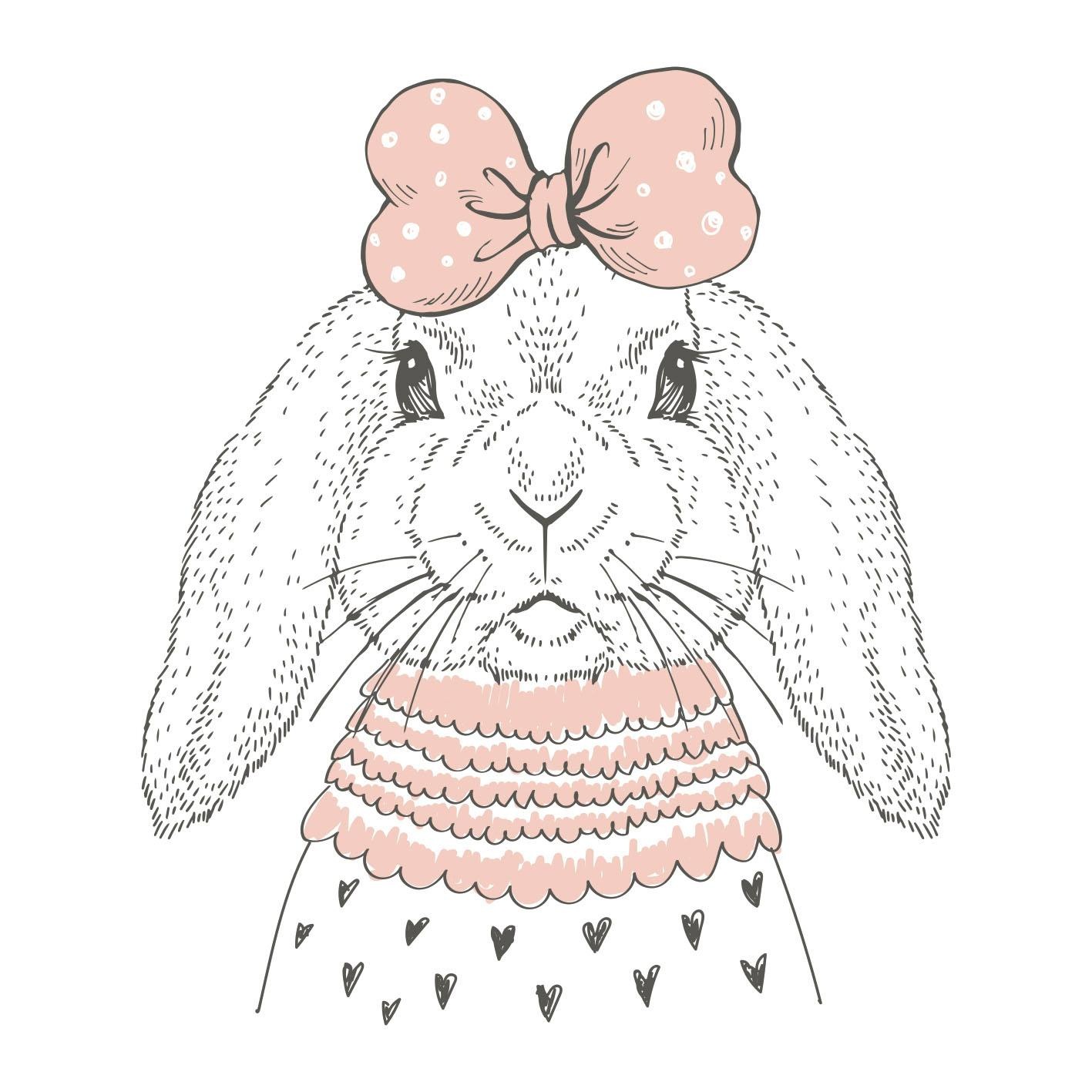 queence Coussin décoratif »Hase« housse de coussin sans rembourrage, 1 pièce